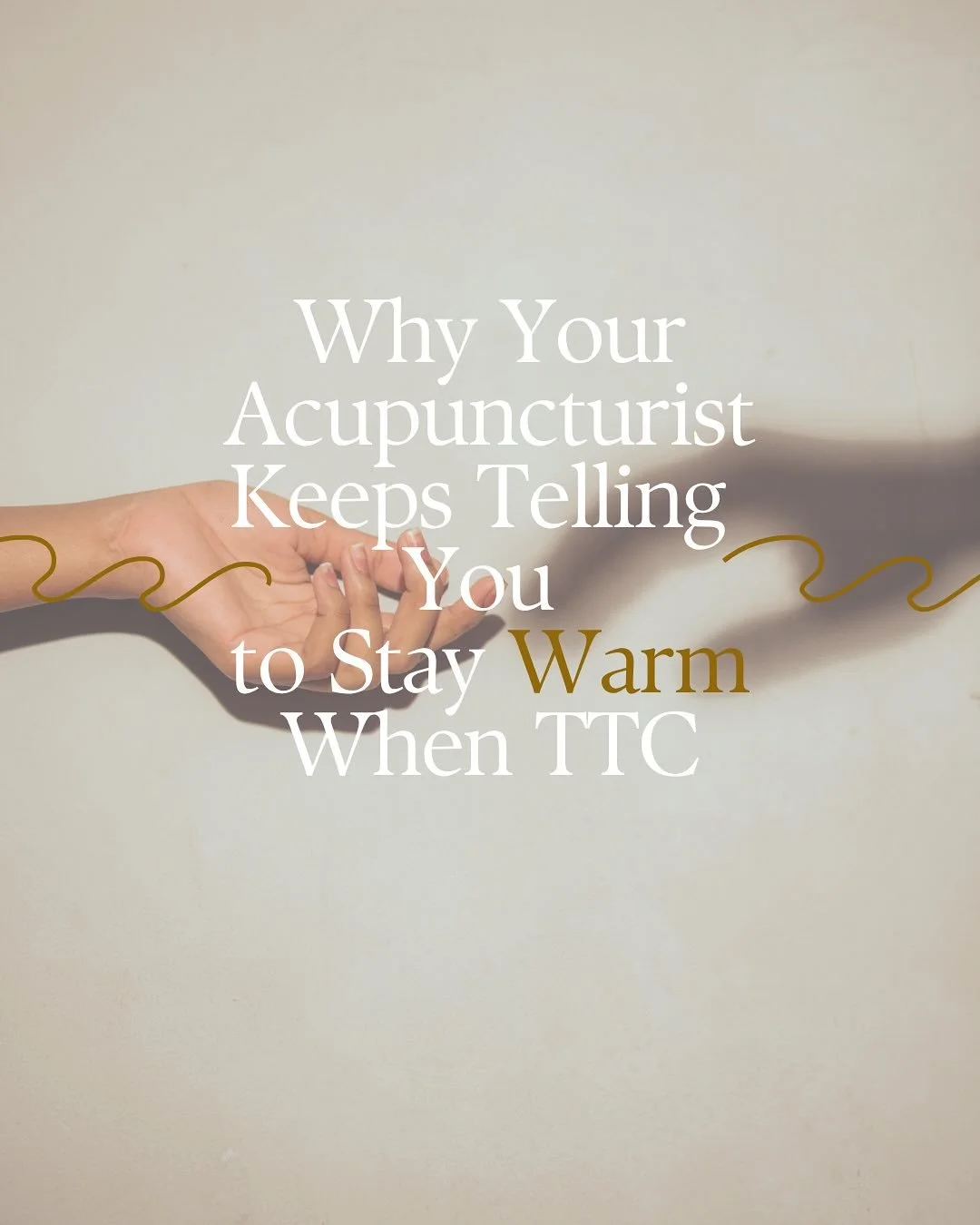 So your acupuncturist keeps talking to you about warmth. Here&rsquo;s a few reasons why 🧐