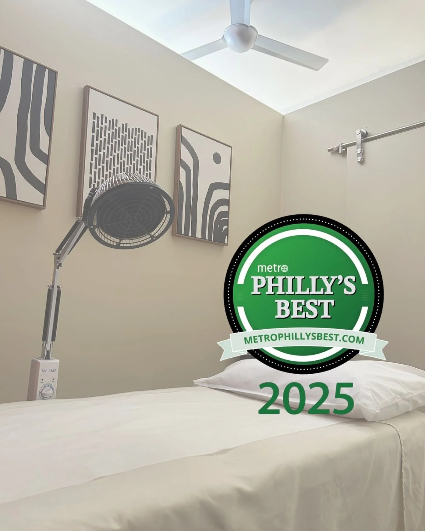 3 years running! 🏆 Philly&rsquo;s Best Acupuncturist ☺️thank you for all the love and trust!  We&rsquo;re grateful.
#PhillyMetrosBest #PhillyLove