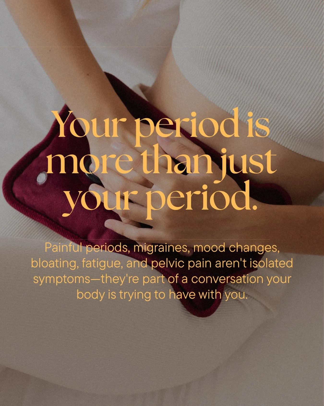 Your period is communicating with you. 🎙️All the information is translated into a pattern, then use the pattern to guide our treatments and support the body.