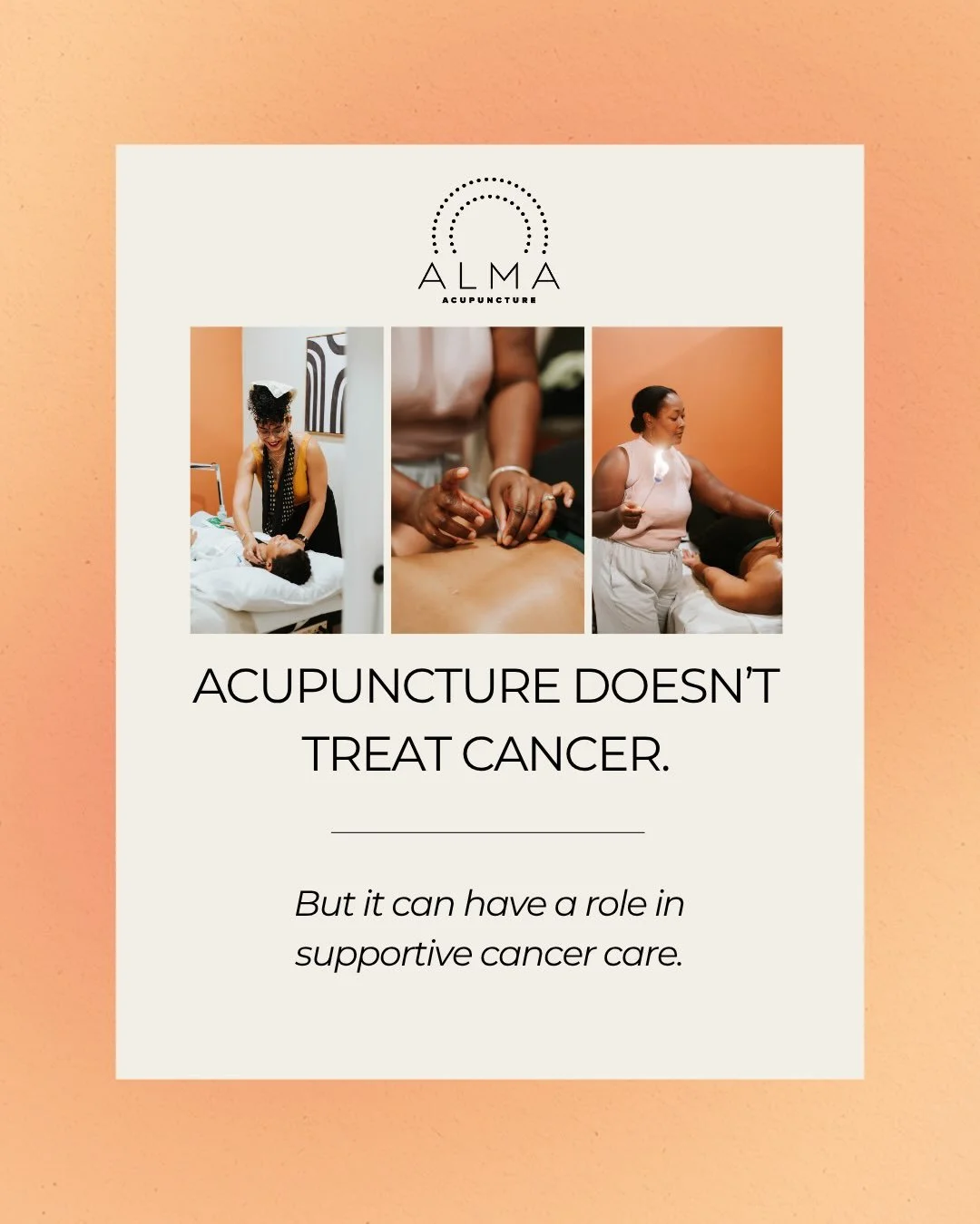 Cancer treatment can ask so much of a person physically, mentally, and emotionally.

In the middle of appointments, procedures, medications, and decisions, having a space where you can simply pause and receive care can be meaningful.

That&rsquo;s pa