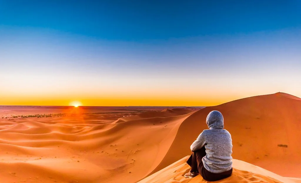 Uitkijken over de Sahara