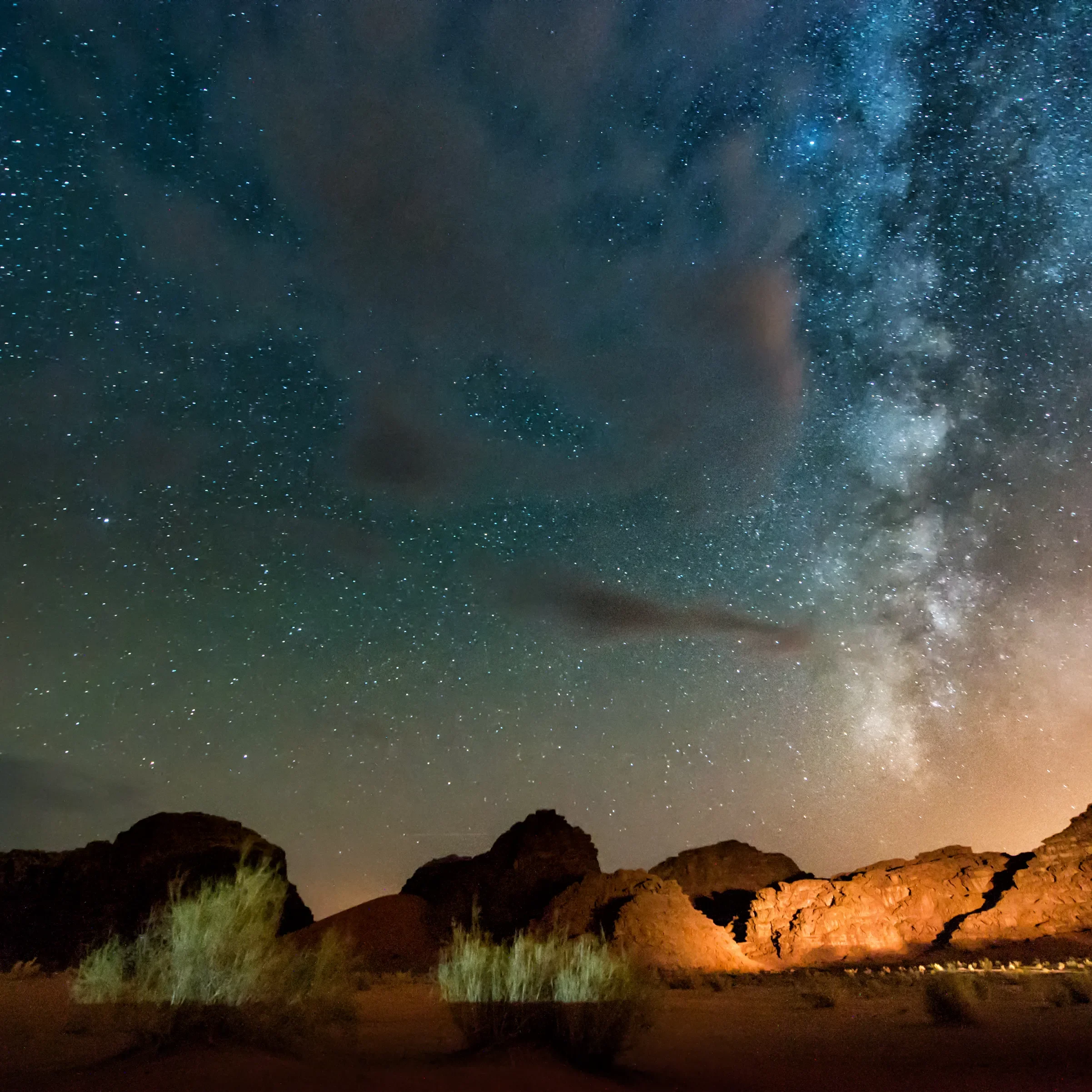 Nacht in Wadi Rum