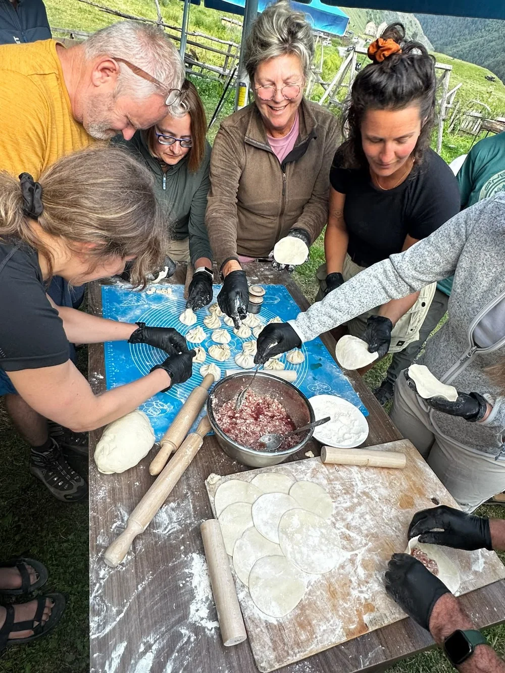 Kookworkshop in Tusheti