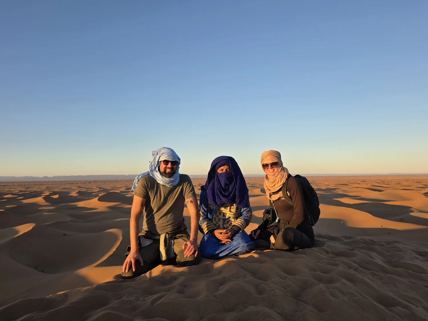 Lokale gids tijdens de Sahara Trail