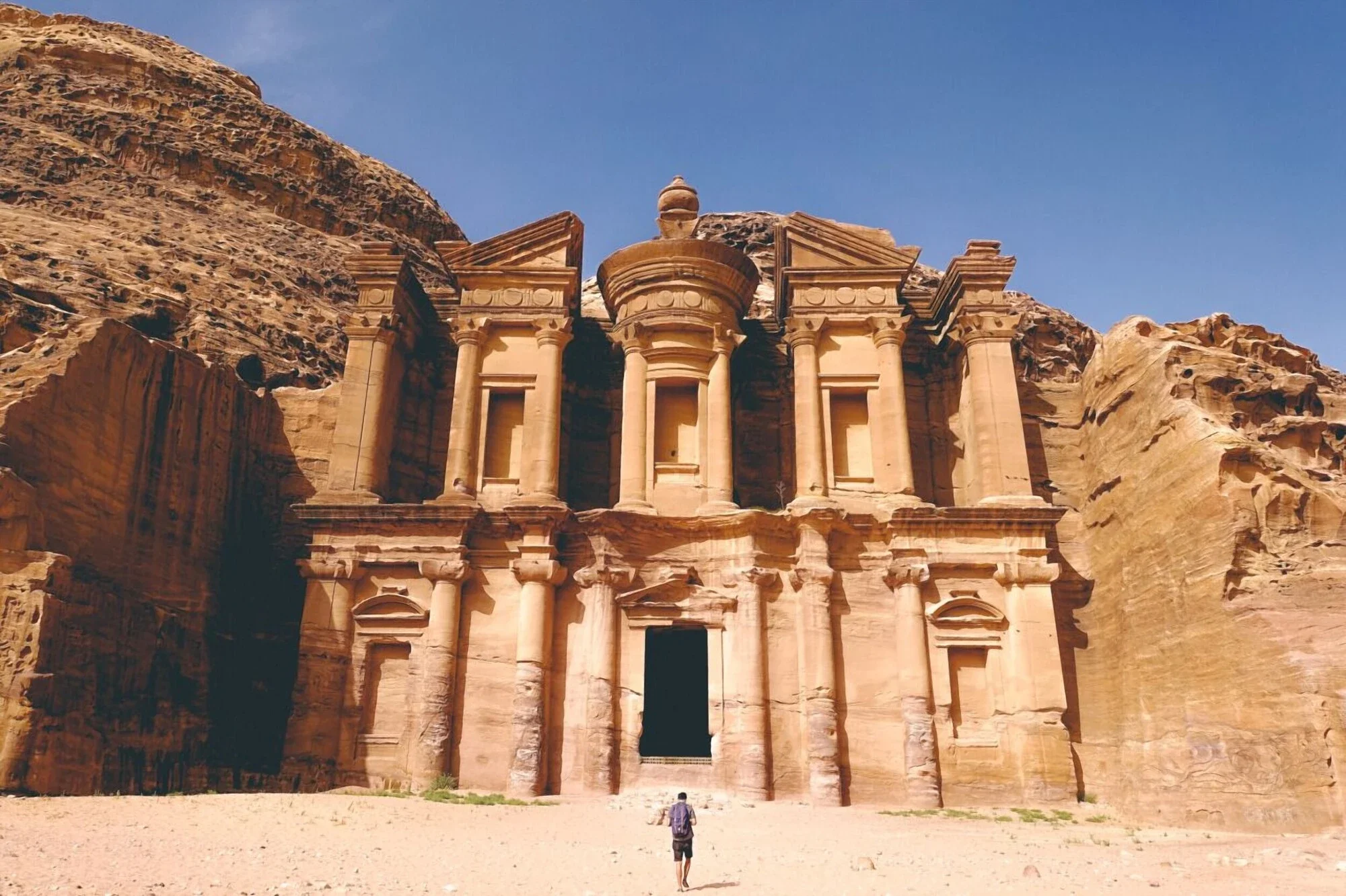 Wandelen bij Petra tijdens de Jordanië Trail