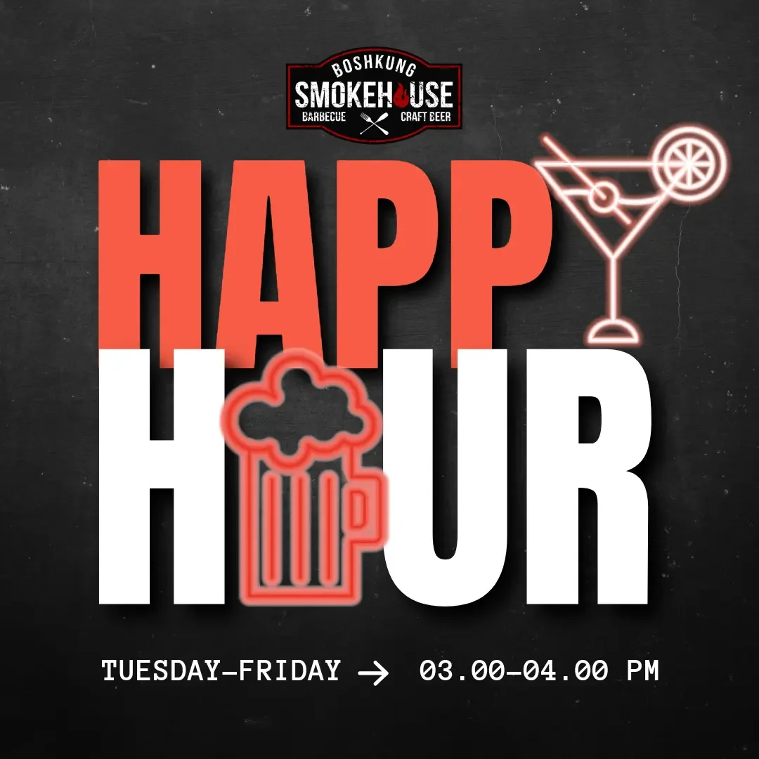Happy Hour Tuesday-Fri 3-4pm!