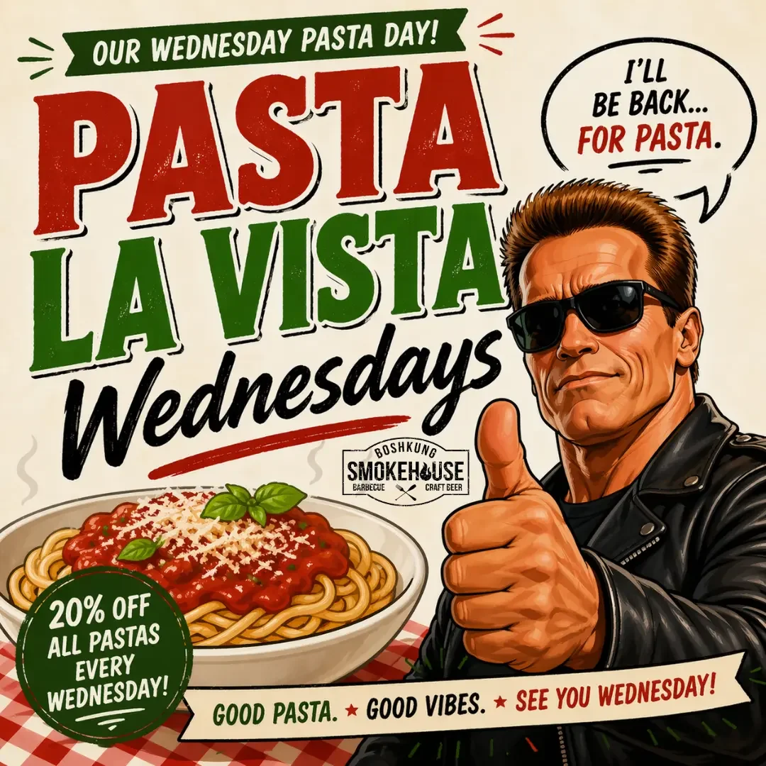Pasta La Vista Starting May!