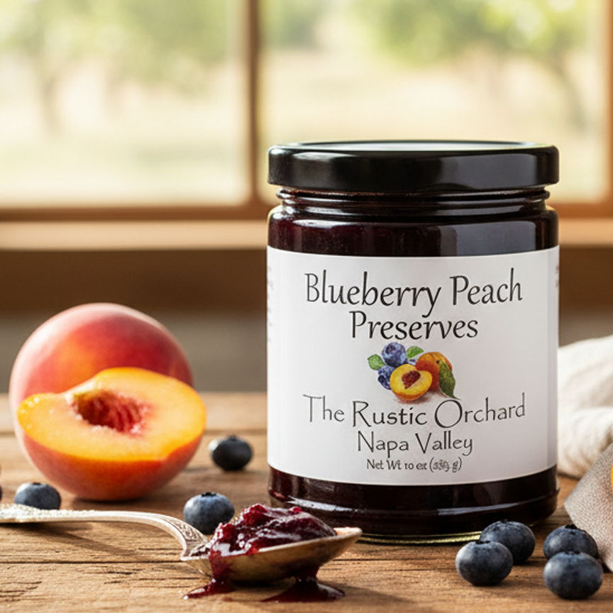Blueberry Peach Presrves