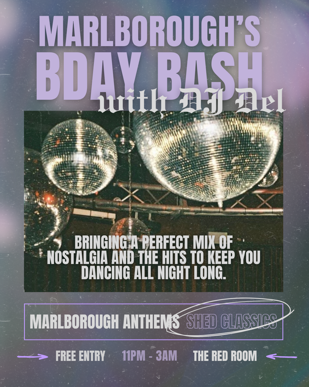 Marlborough Bday Bash w/ Del x The Red Room