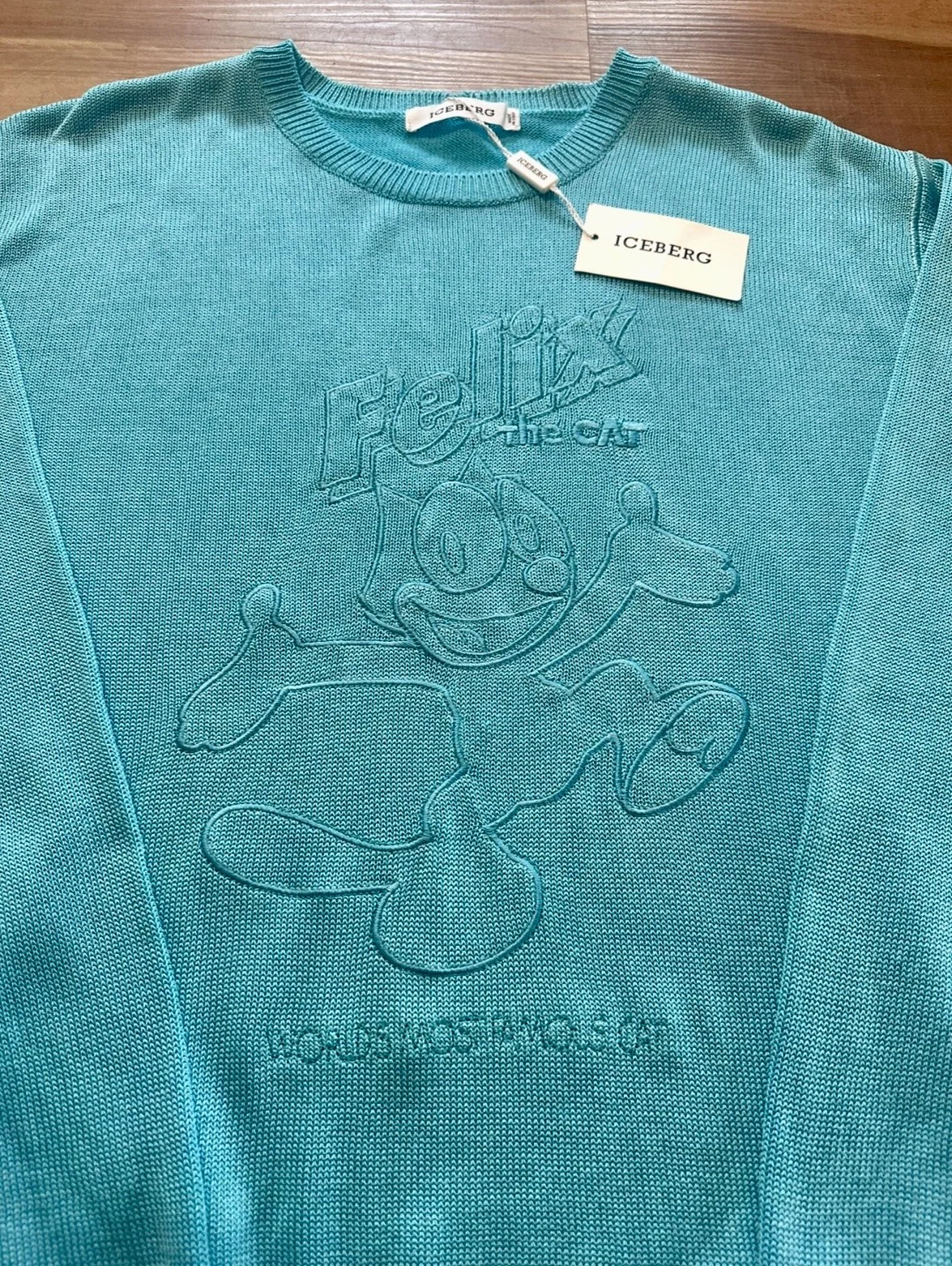 トップス 90s ICEBERG FELIX SWEATER Iceberg Vintage Sweater Felix the Cat Glimar Casual Comic