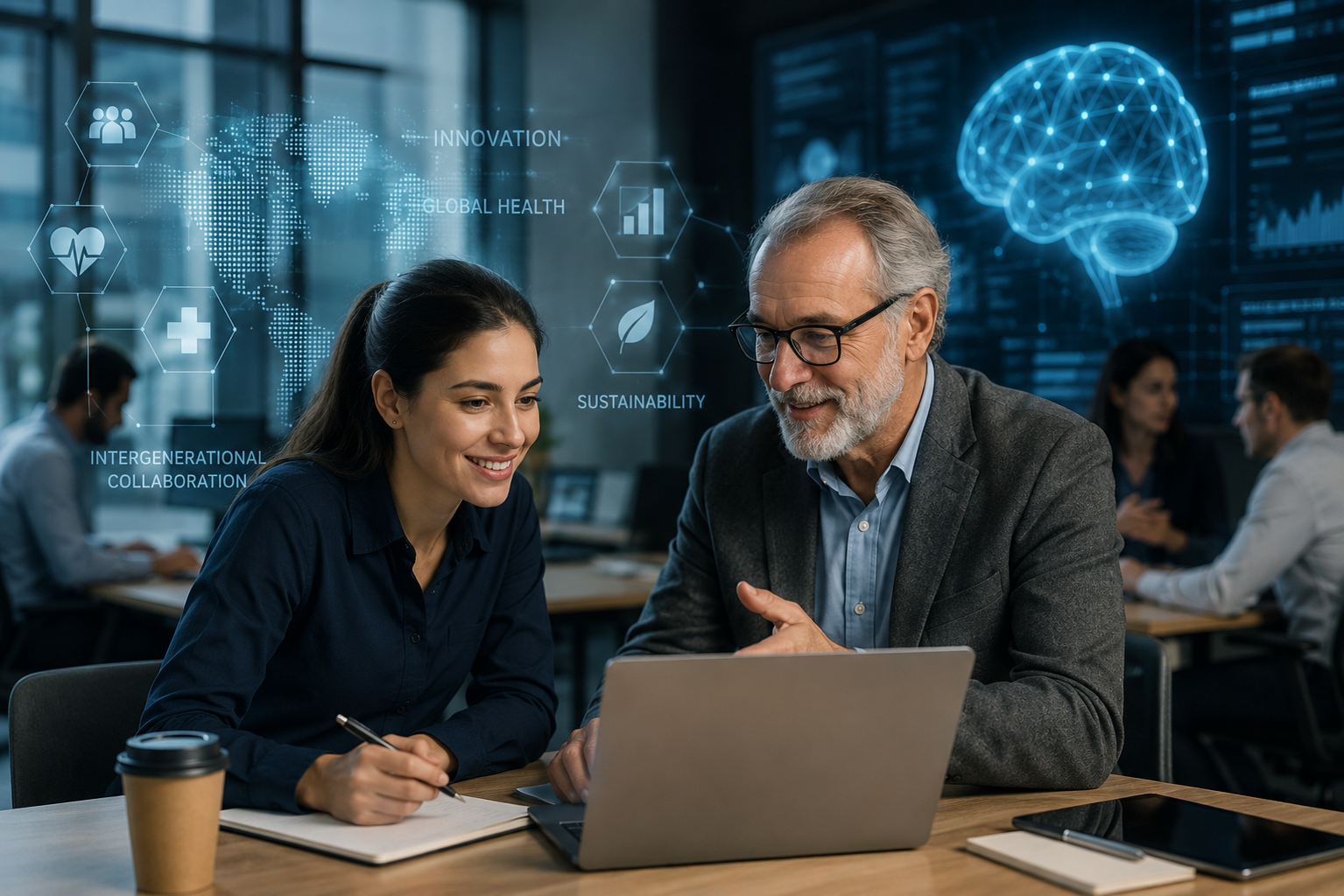 De l’Innovation Habilitante au Potentiel Humain Augmenté&nbsp;: Travail Intergénérationnel, Santé Mondiale et Gouvernance à l’Ère de l’Intelligence Artificielle