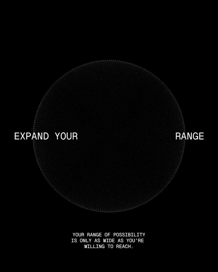 Your range of possibilities is only as wide as your willingness to expand. What you&rsquo;re open to seeing, to trying, to sustaining. that&rsquo;s what defines the edge of your world. 
Possibility doesn&rsquo;t limit you; hesitation does. The moment