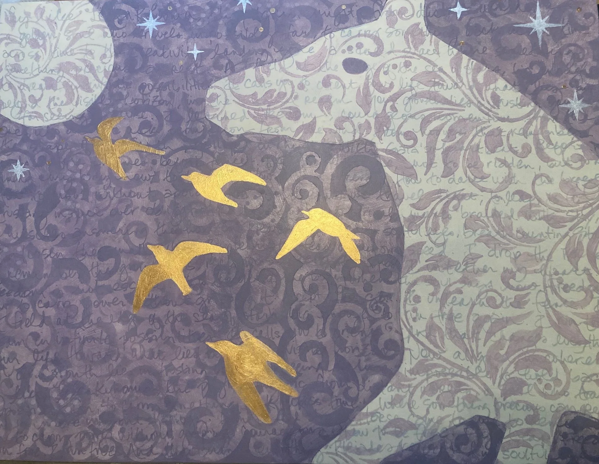 Leleakuhonua Guides the Spirit Horse painting by Kathy Harmon-Luber