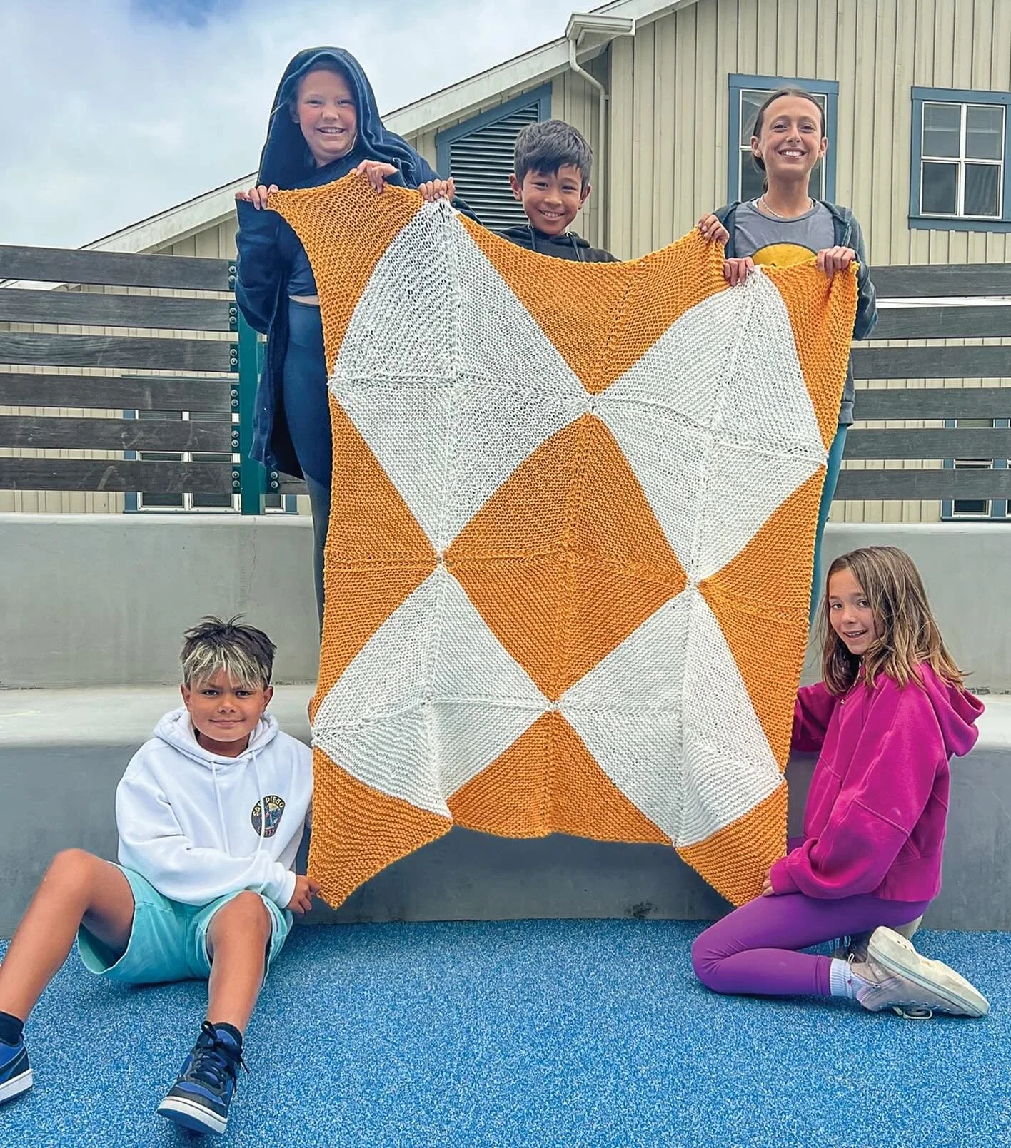 This.

These talented crafty kids Sydney, Oliver, Audrey, Garrett, and Luna show all of us that an act of care can make a difference. And they did it together!

These kids came together over the course of six months at their local library to craft a 