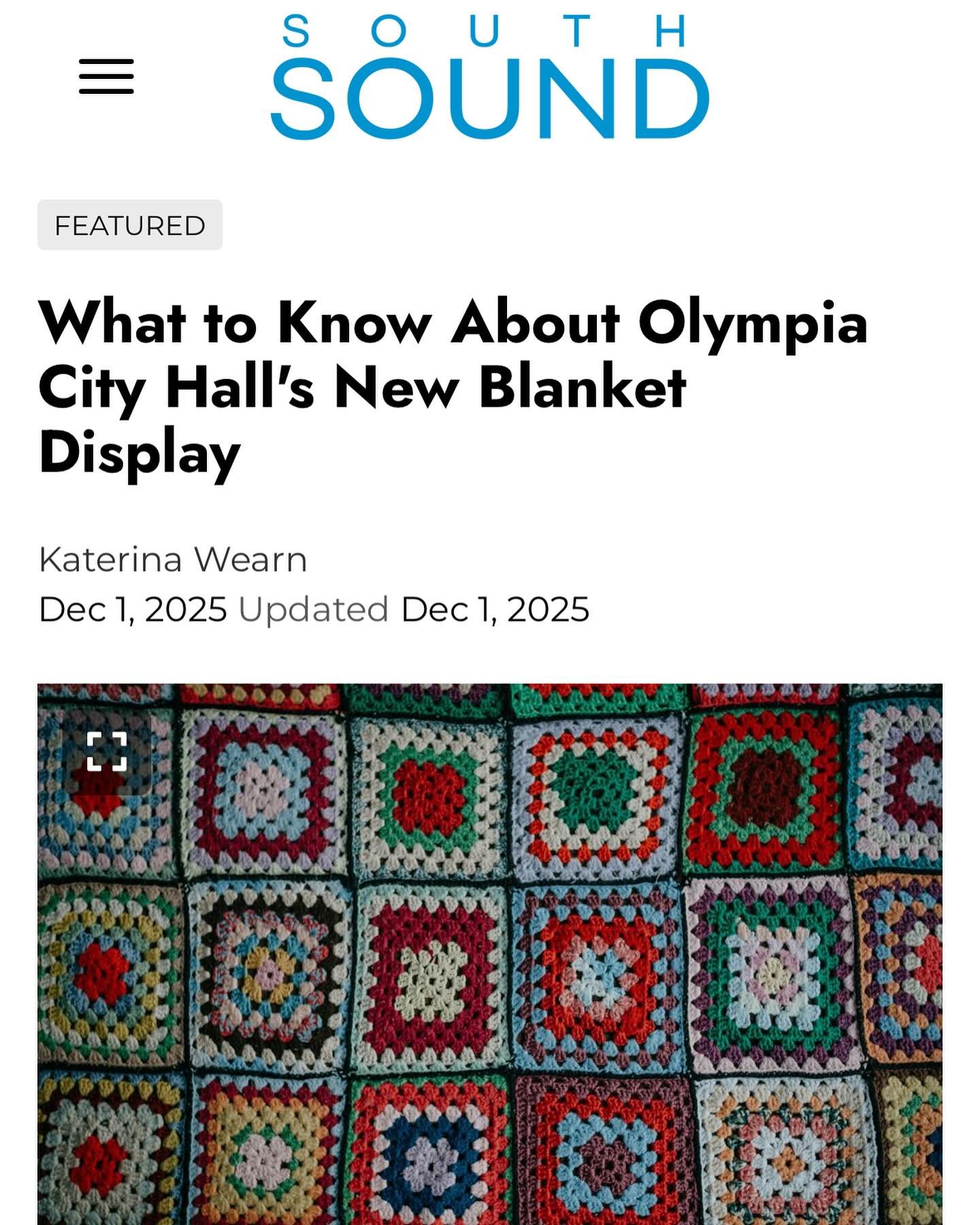 Welcome Blanket is in city hall!!

Led by Aviva Furman, the Welcome Blanket group in Olympia Washington has been knitting together community and a beautiful exhibit.

Thank you @southsoundmagazine for covering a story about connection, creativity and