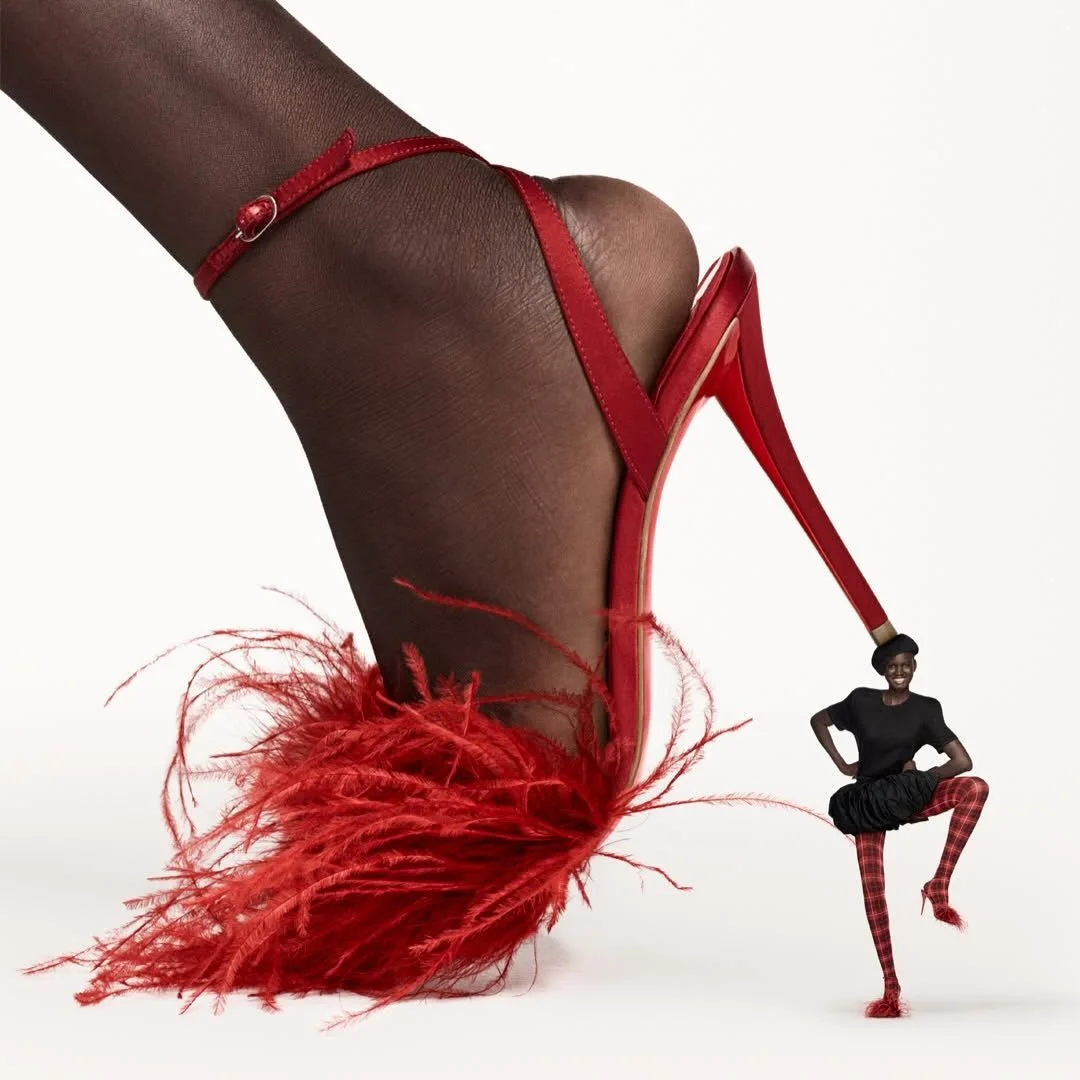 THE LOUBOU SANTA EDIT ✨
@christianlouboutin 

Loubou Santa is serving pure holiday heat. The new Miss Z Poupi&mdash;a strappy, feather-kissed sandal&mdash;blends comfort with unapologetic attitude.
The magic keeps going with the F&eacute;tiche fragra