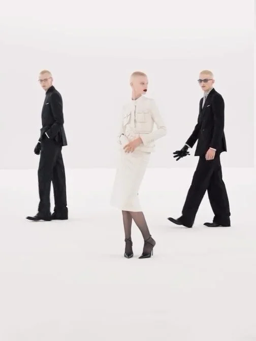 At @parisfashionweek, @h.a presented a poised new chapter for @tomford, navigating the legacy of its founder, Tom Ford, with understated confidence. Rather than echo the house&rsquo;s famously overt sensuality, Ackermann distilled its codes into some