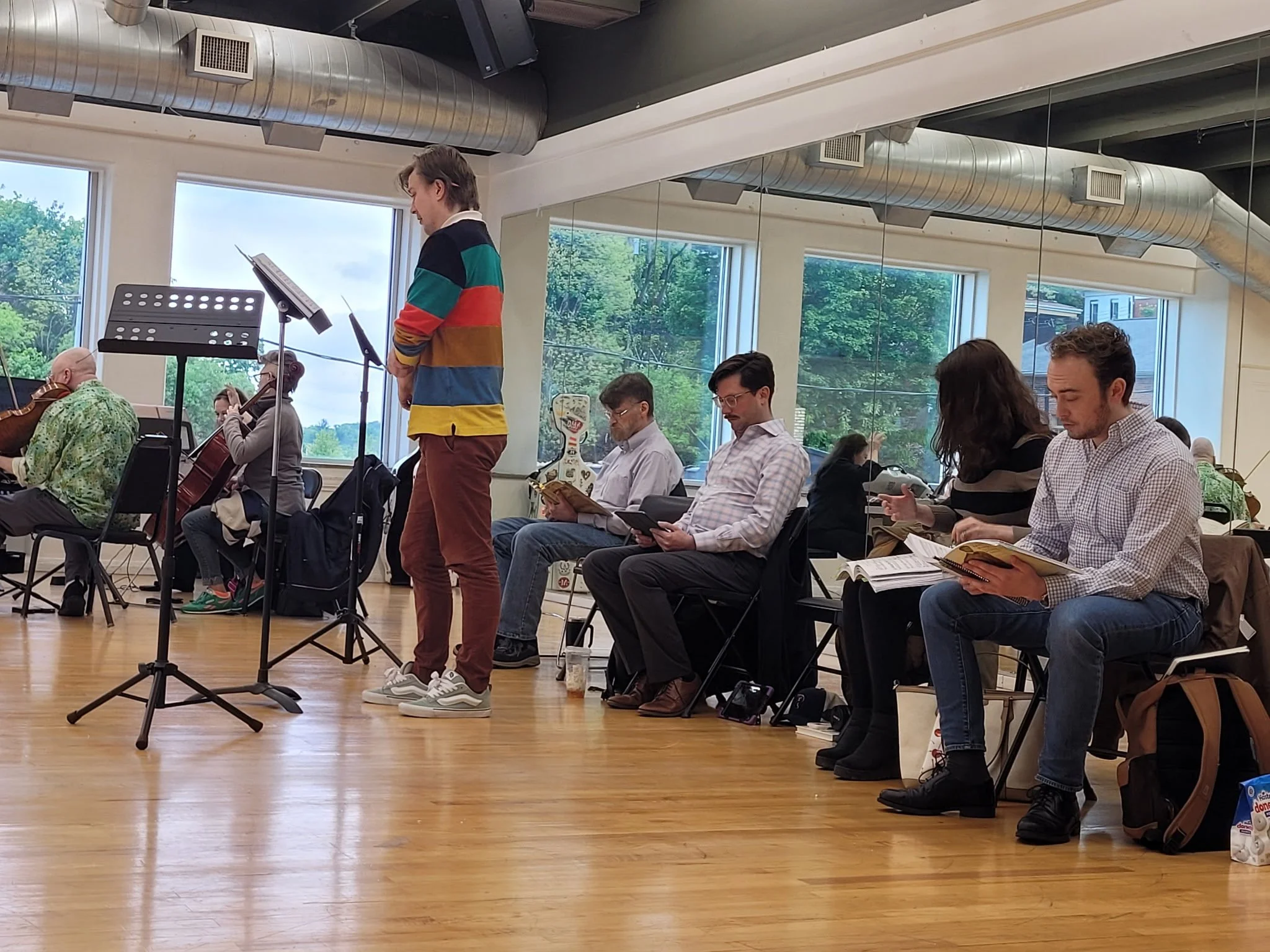 Everyone was Sitzprobe ready production week of our Don Pasquale.  This was our first show in the Three Stories and a SOLD OUT crowd thoroughly enjoyed every minute!