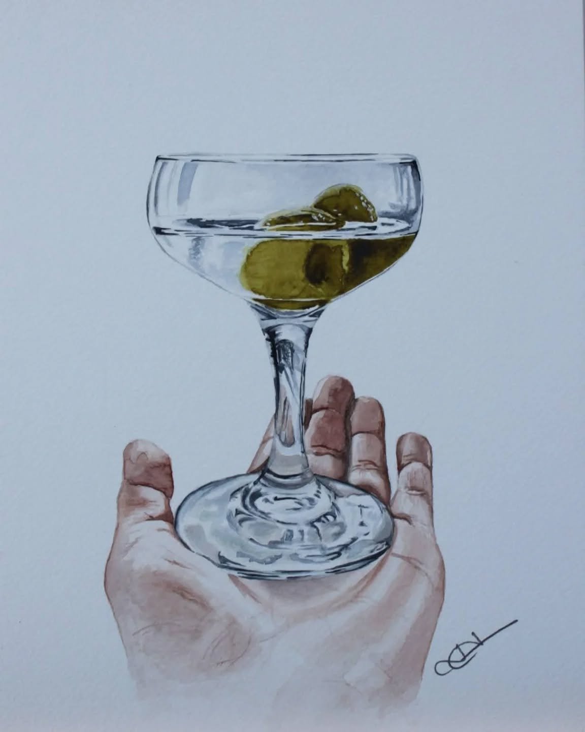 Last Martini at Carrigan's is on the site for purchase. It's framed and ready to hang. This painting holds a special place in my little ginger heart. Link in bio to shop.