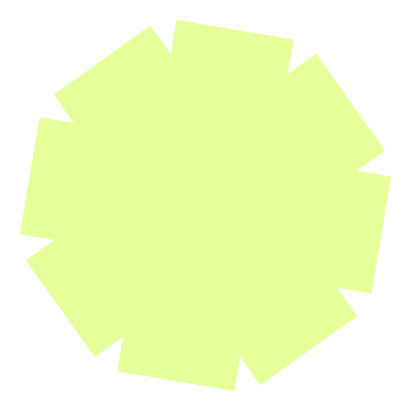 Yellow geometric shape