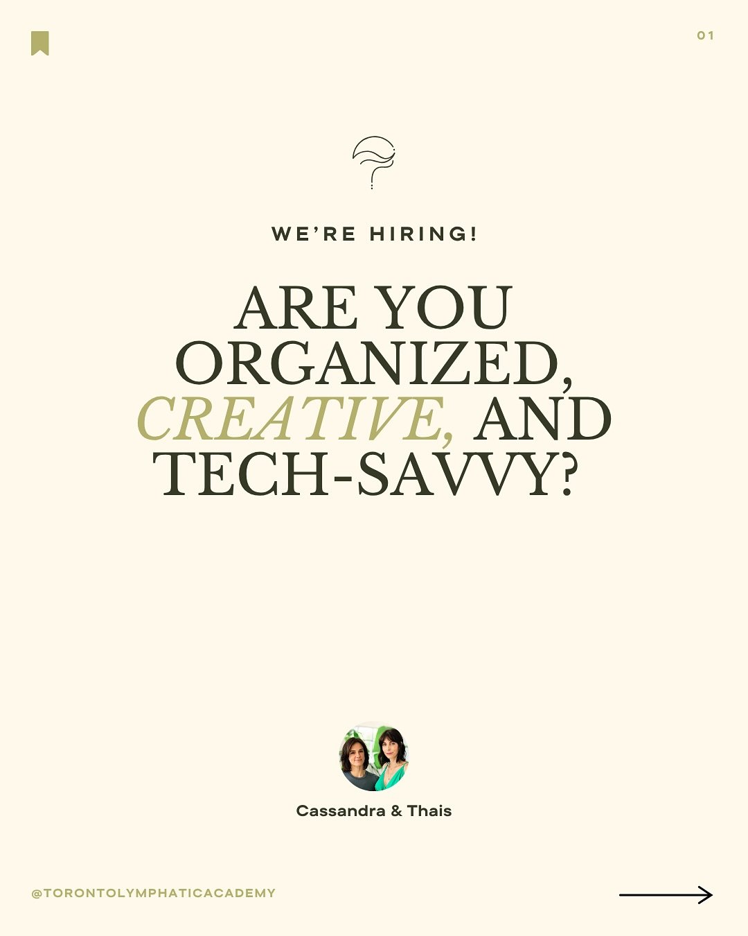 We&rsquo;re hiring an academy, admin and assistant!

Are you organized, creative and tech savvy? Join our team at the Toronto lymphatic Academy!

We&rsquo;re looking for a high energy, educated, and dynamic person to join our team!

Please send your 