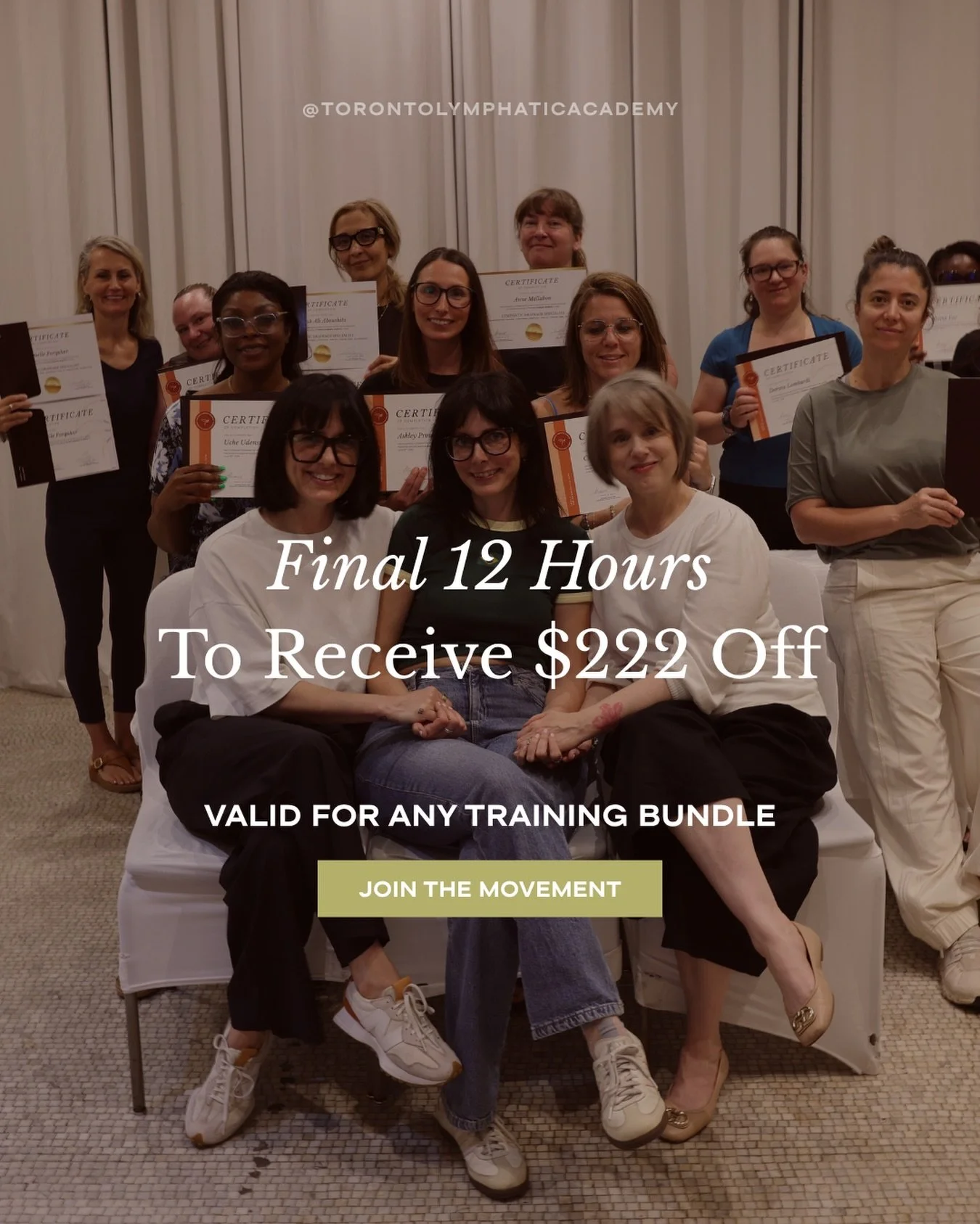 Final 12 hours. 

Our biggest bundle offer of the year ends at midnight tonight.

Save $222 on any LINFA&trade;️ Method Training Bundle across our four core levels:

Level 1: Foundational Manual Lymphatic Drainage
Level 2: Functional Lymphatics
Level