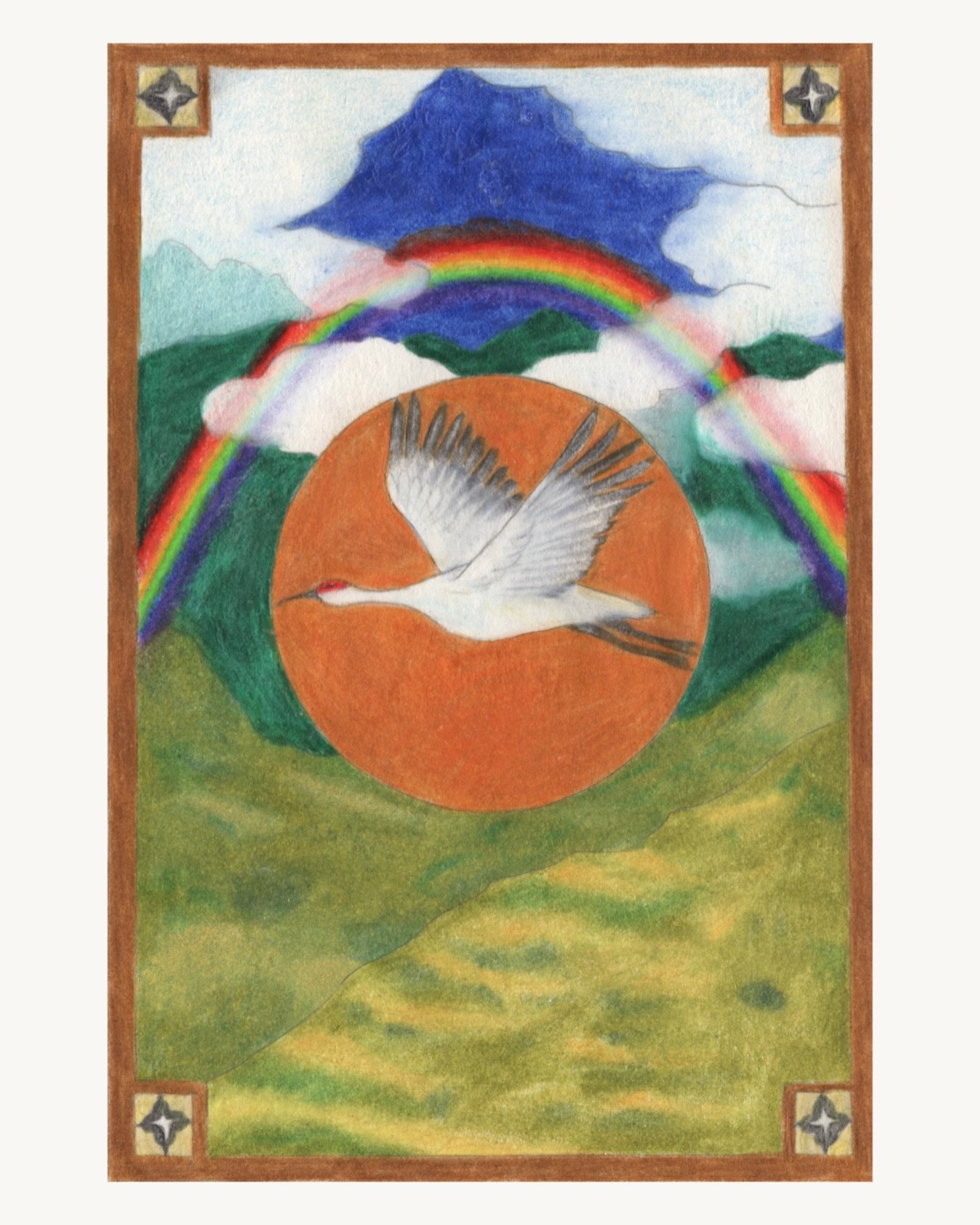 Introducing Elsewhere x Artists series.

We&rsquo;re very excited to begin this series with artist Cory Feder @yesolpictures who created this piece for Elsewhere, inspired by the Sacred Valley and our travels there.

At its center is the crane, our e