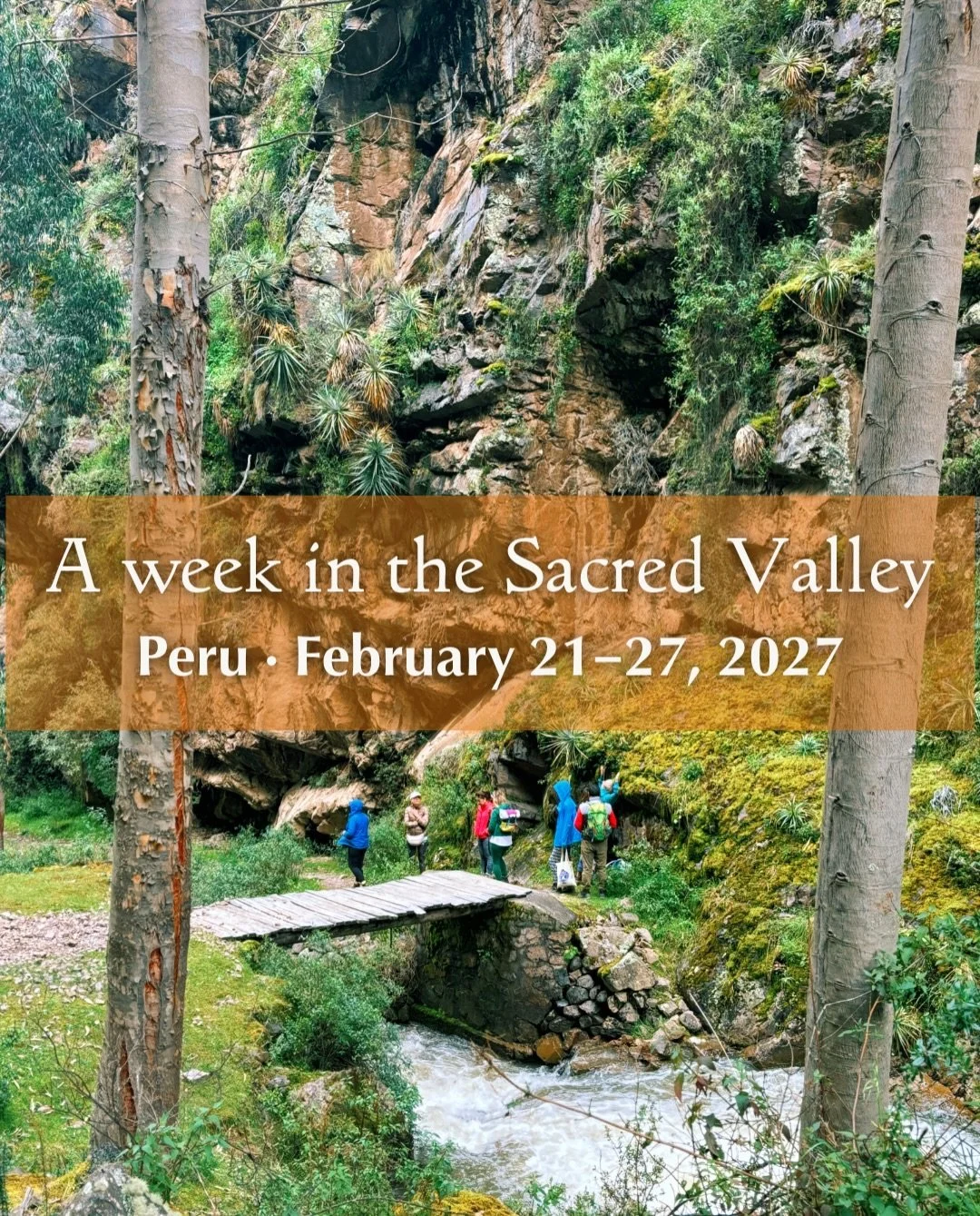 A week in the Sacred Valley, the Elsewhere way.

Amazing food, hidden hikes, horseback riding, cold plunges, yoga if you want it, and a few places we&rsquo;re keeping secret.

We&rsquo;ve spent years finding the people and places we return to here. T