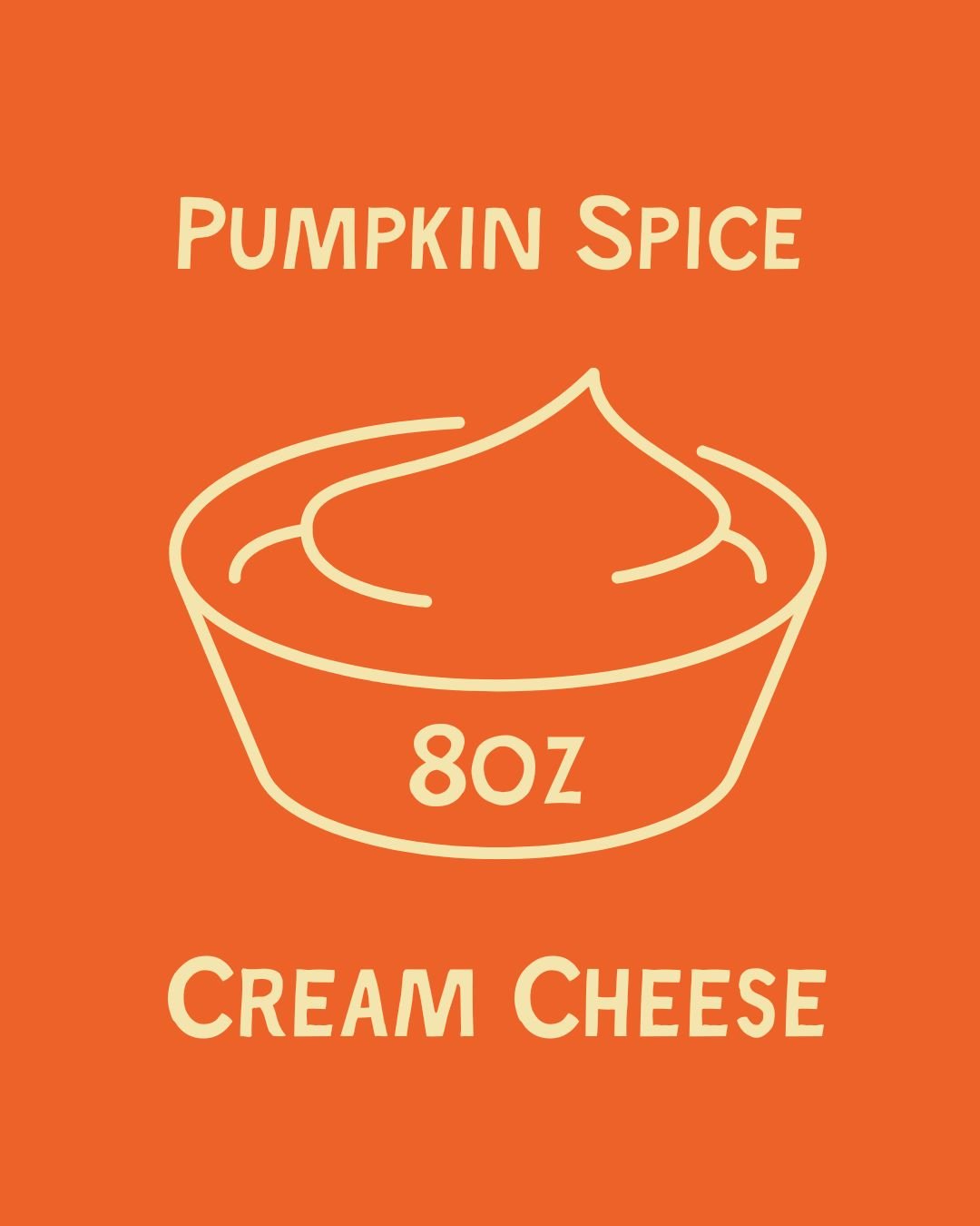 Pumpkin Spice Cream Cheese 8oz