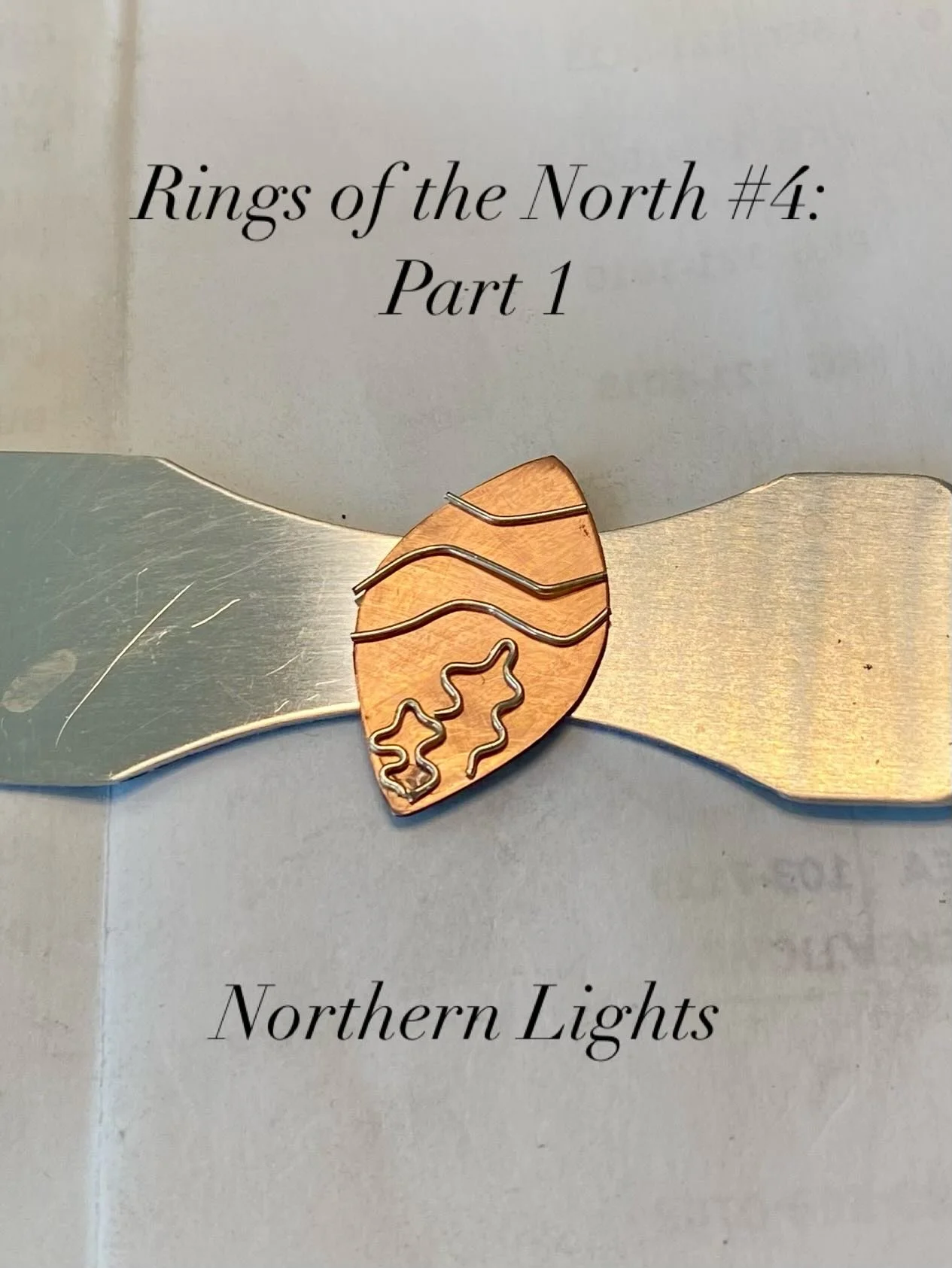 This one has been in my head for a while ✨ 

Introducing my Northern Lights&ndash;inspired ring &mdash; #4 in my Rings of the North collection. 

Made with enamel, sterling silver, and a whole lot of patience (lol). 

Stay tuned for Part 2&hellip; th