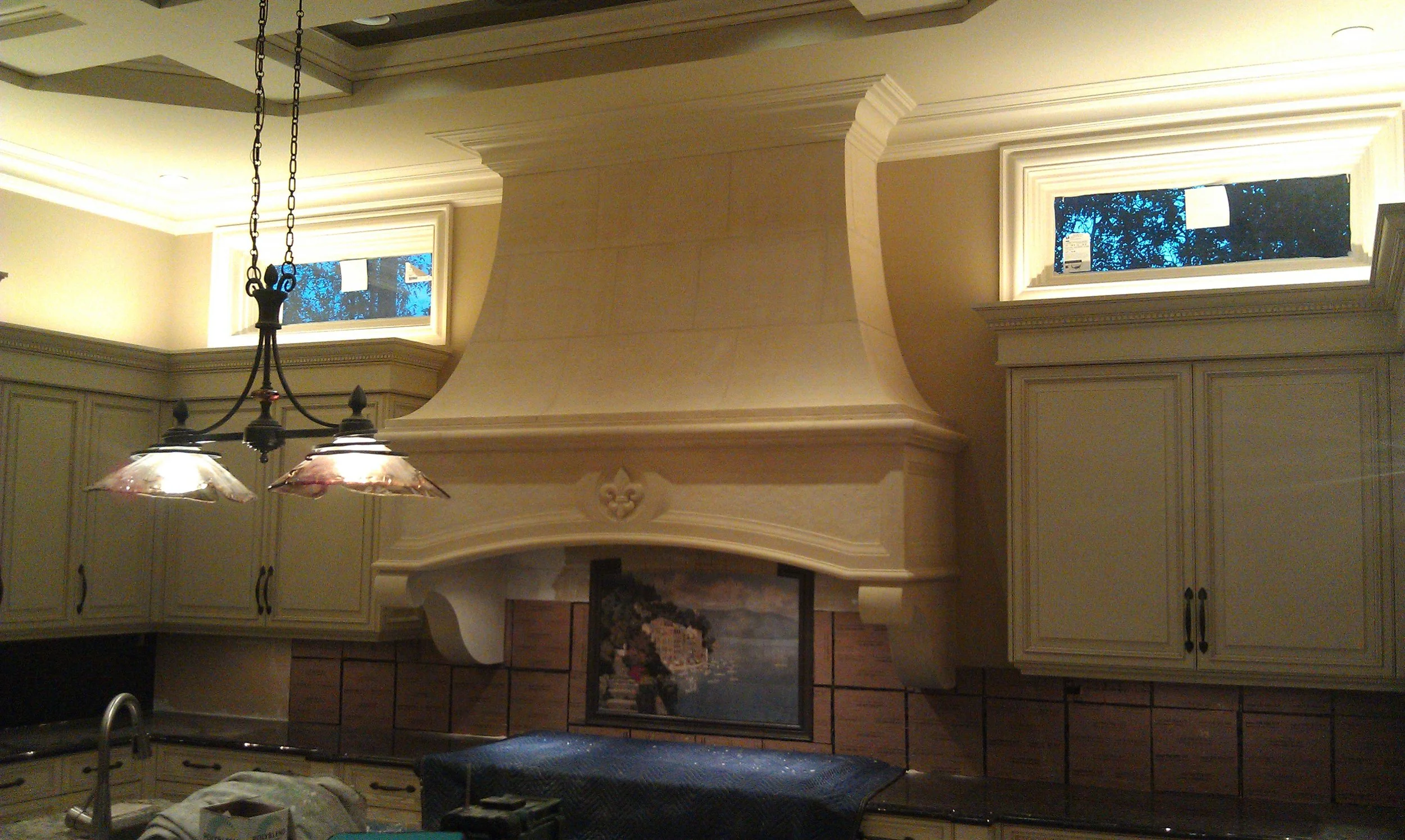 Featured Project: An Elegant Fleur de Lis Kitchen Range Hood