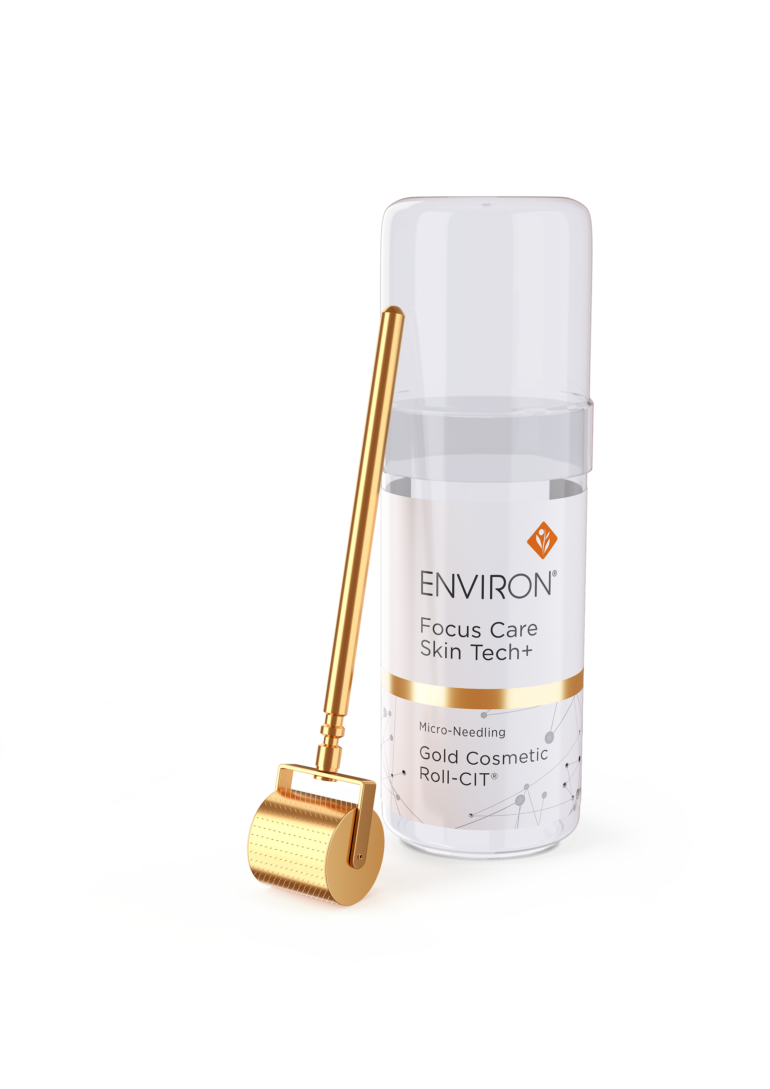 Gold Roll-CIT Microneedling Face Roller by ENVIRON | 0.2mm