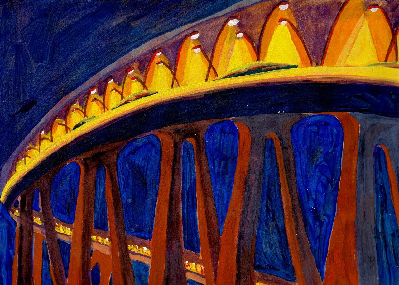 "Coronado Bridge, from Barrio Logan"