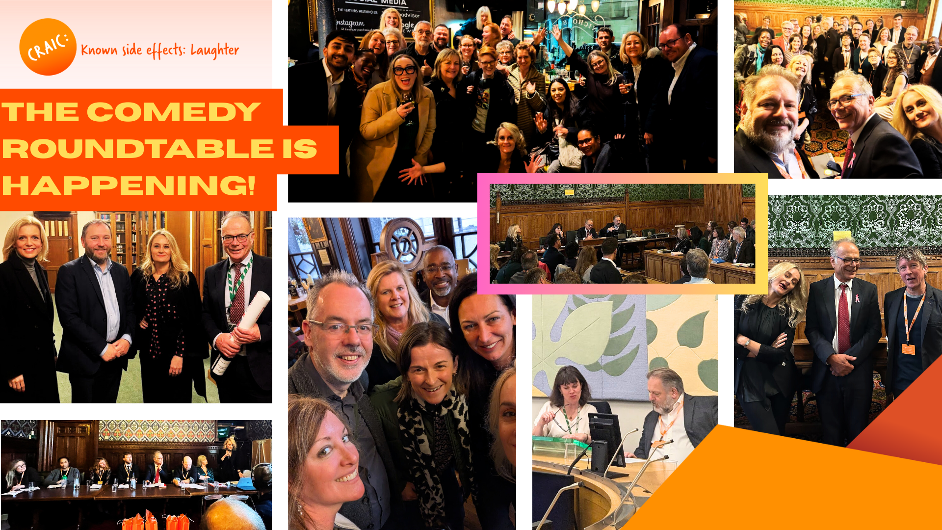 The ministerial roundtable on comedy is happening!