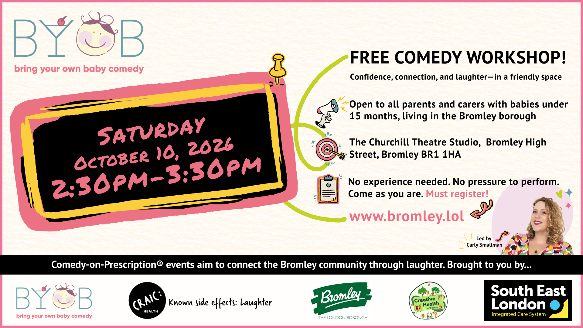 FREE Bring Your Own Baby Comedy Workshop!
