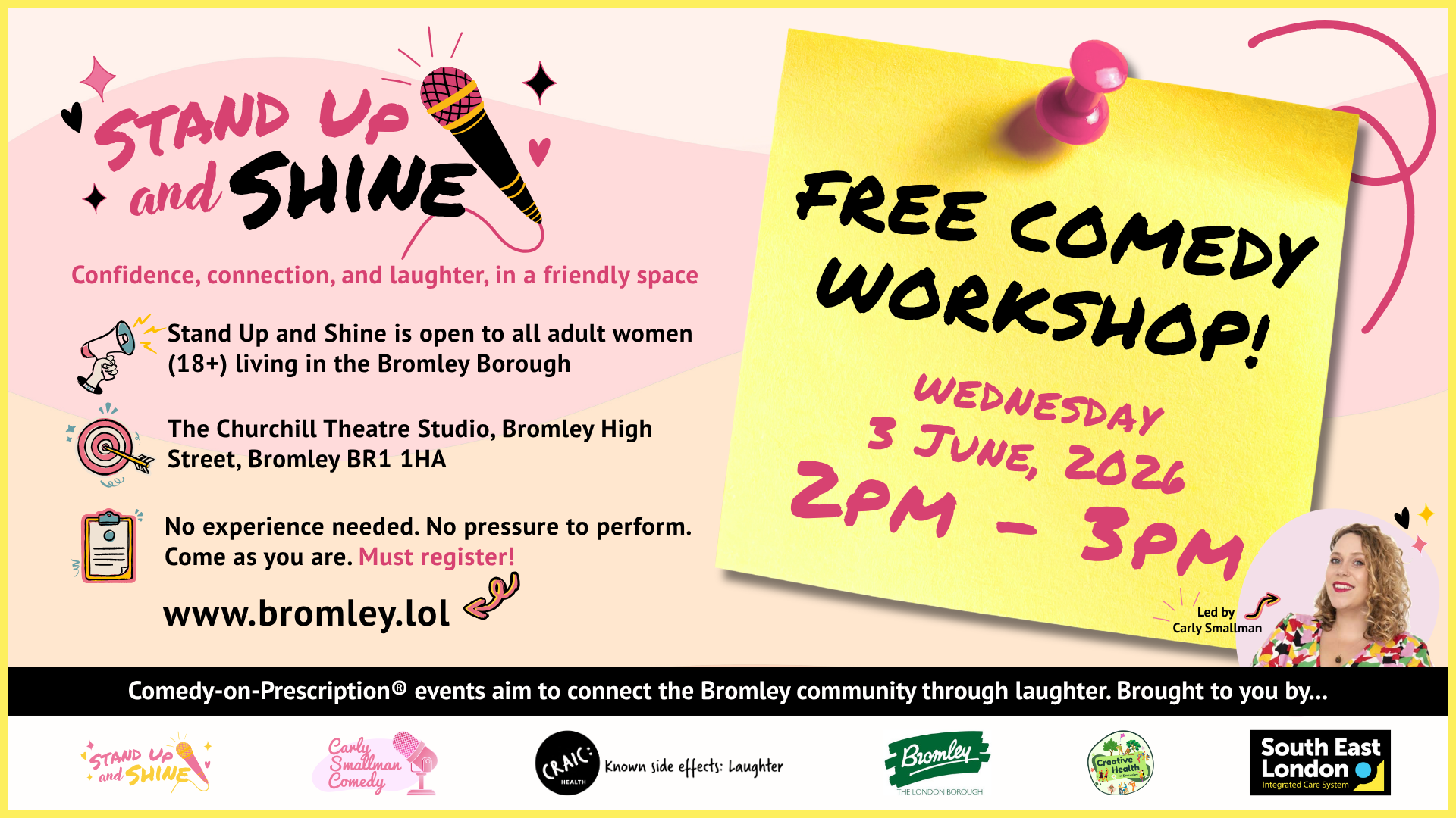 FREE Comedy Workshop for Women!