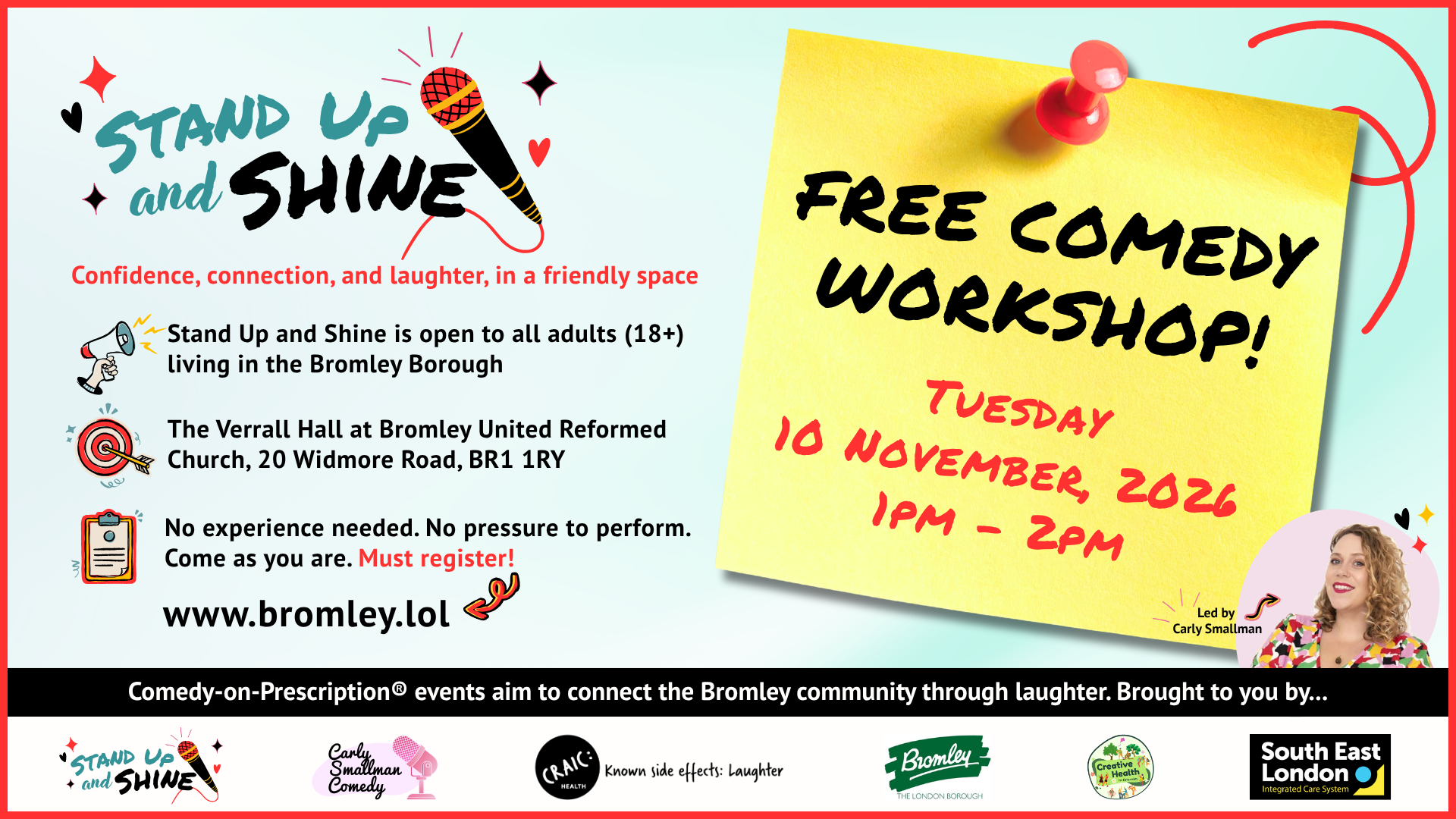 Free Beginner Comedy Workshop (18+)