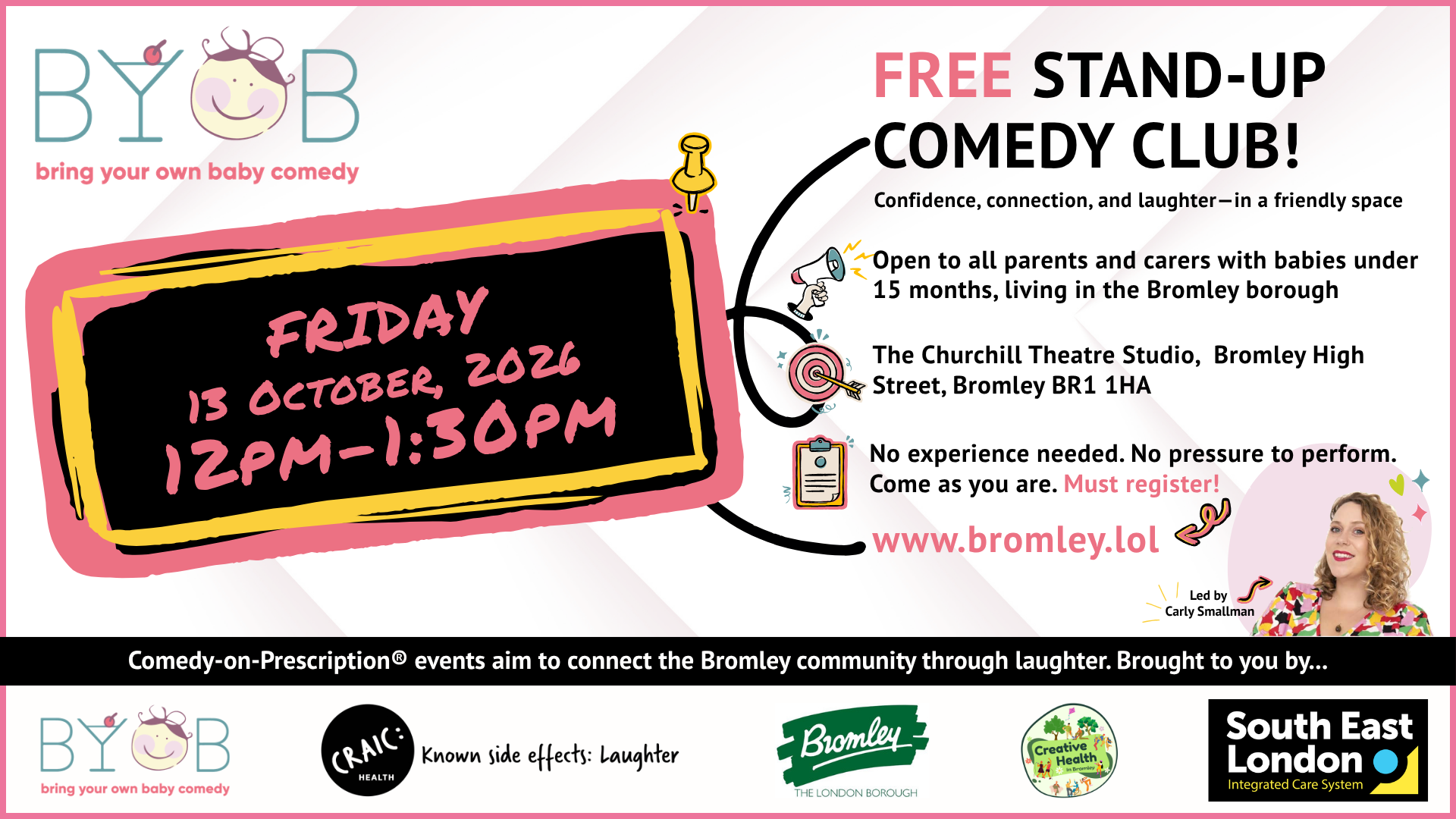 FREE Daytime Stand-up Comedy!