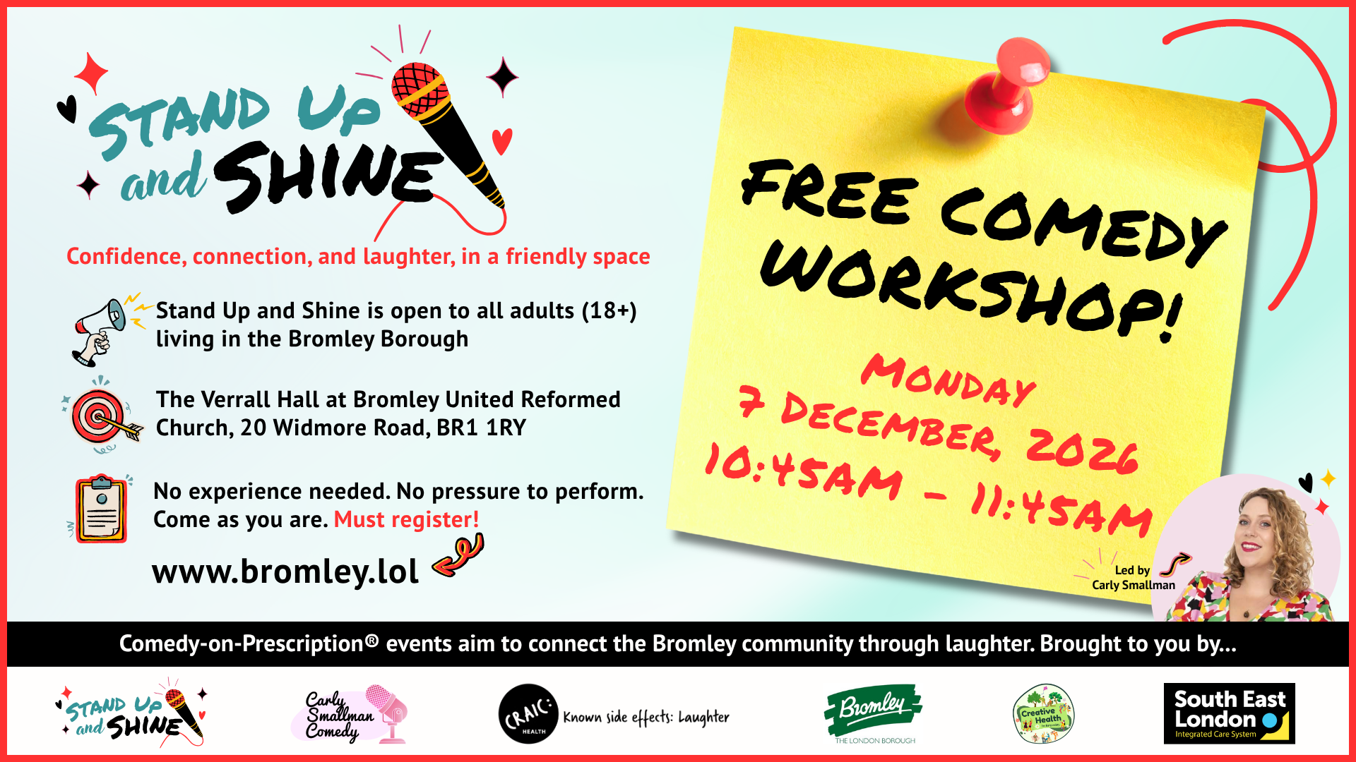 Free Beginner Comedy Workshop (18+)