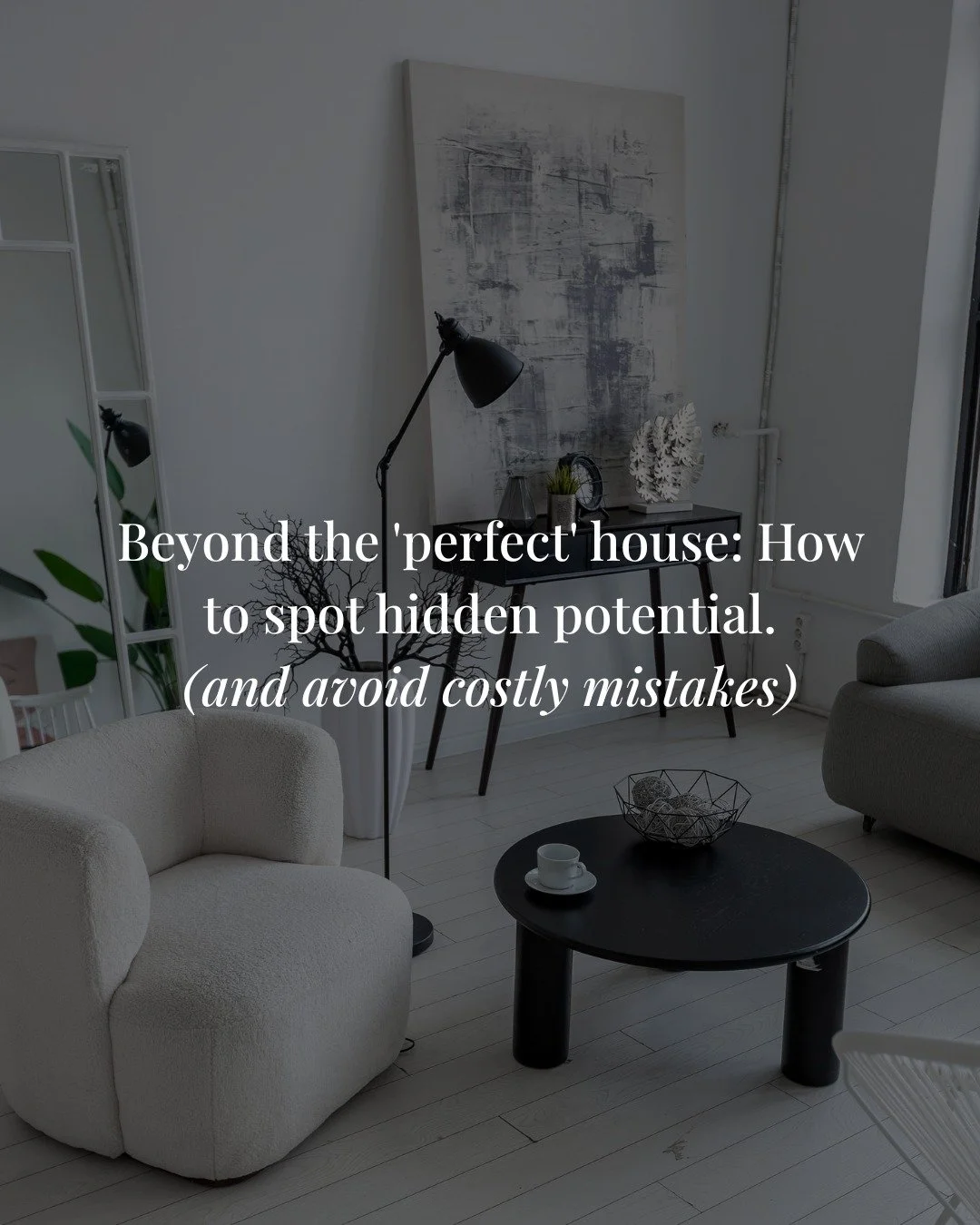 Don&rsquo;t judge a home by its dated carpet or wild paint colors. 👀 Look for good bones: a solid foundation, functional layout, natural light, and roof/HVAC in good shape. Check for potential in overlooked areas&mdash;unfinished basements, underuse