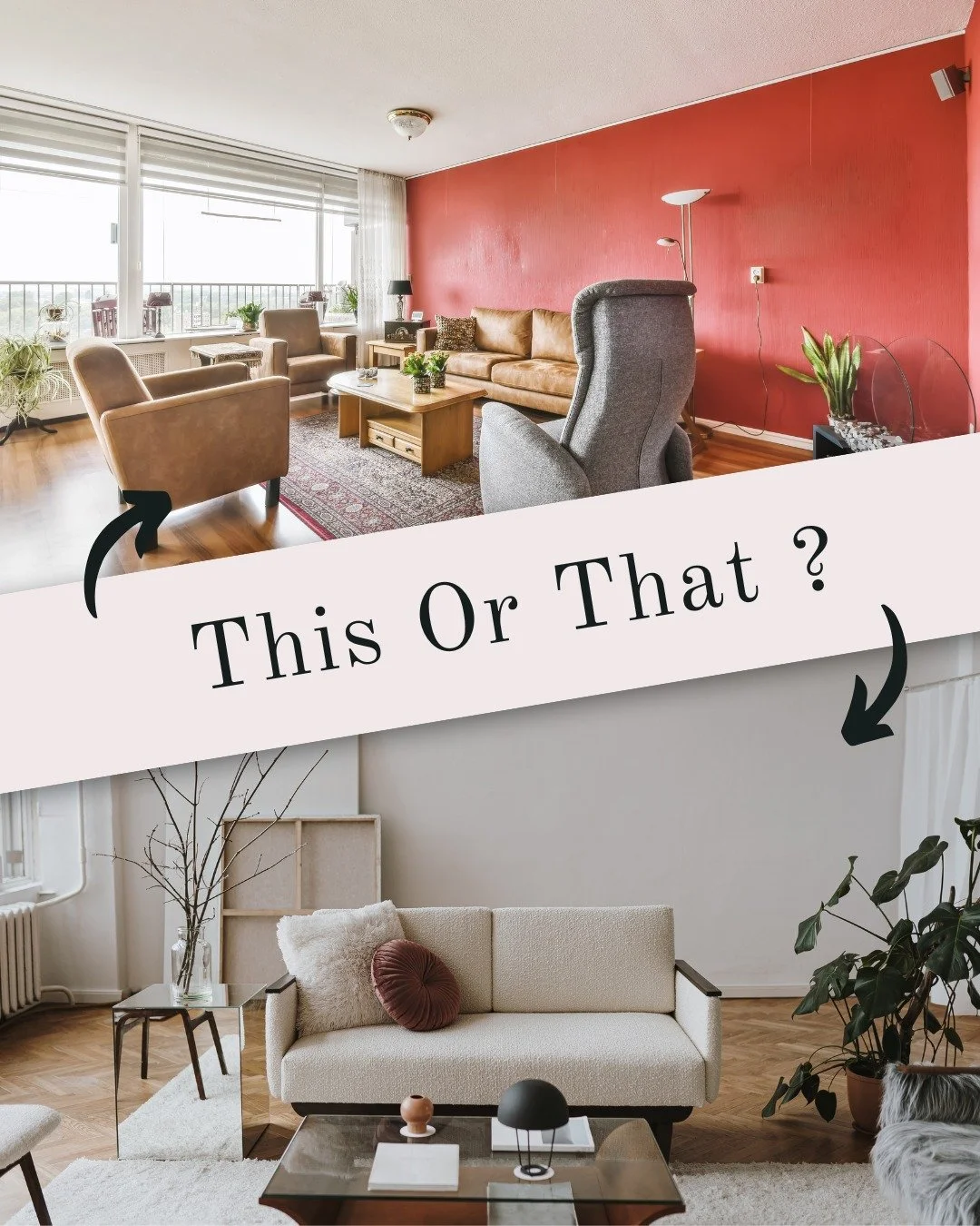 Want to make a statement? Bold Accent Wall 🎨! Prefer a timeless and versatile backdrop? Neutral Tones 🤍! Which design direction would you choose for your space? Let the color debate begin in the comments! #DesignDilemma #BoldVsNeutral #HomeDecor

A