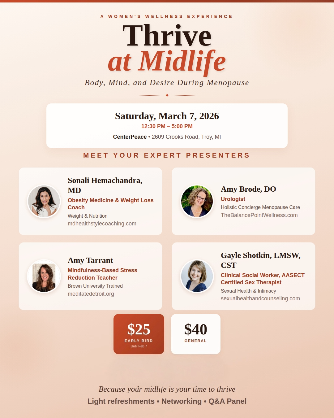 Thrive At Midlife - Troy, MI