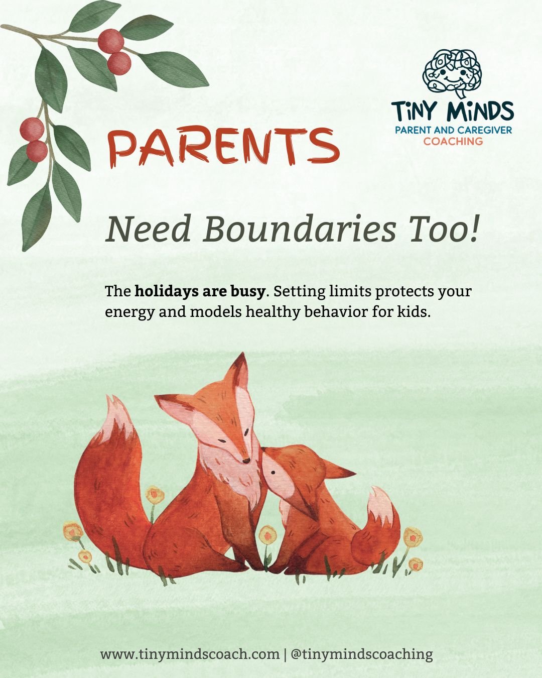 Parents Need Holiday Boundaries Too!