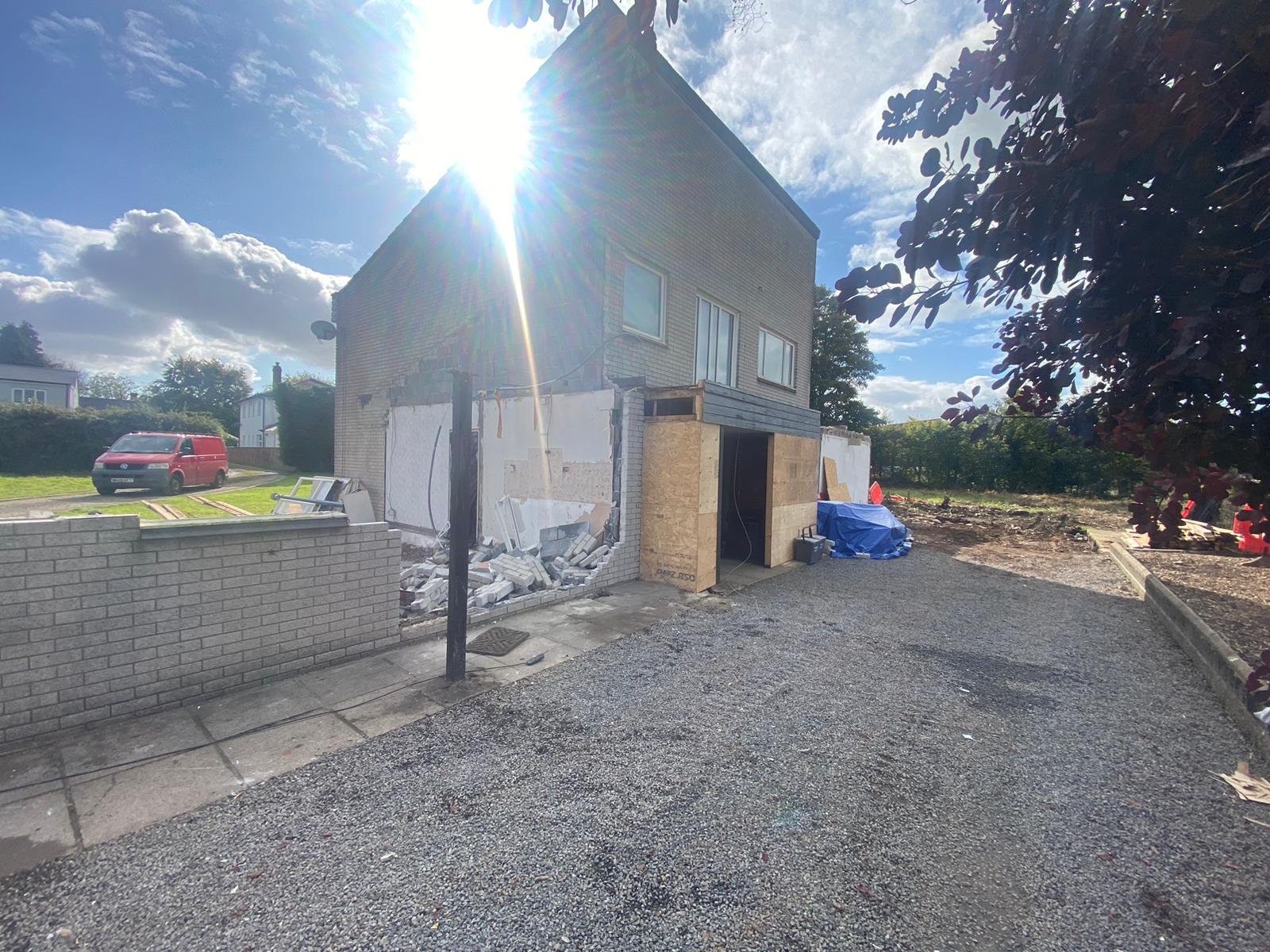 The demolition of the annexe is almost complete. Boy did we not anticipate this happening, but hopefully it'll make the overall standard of the house a million times better.