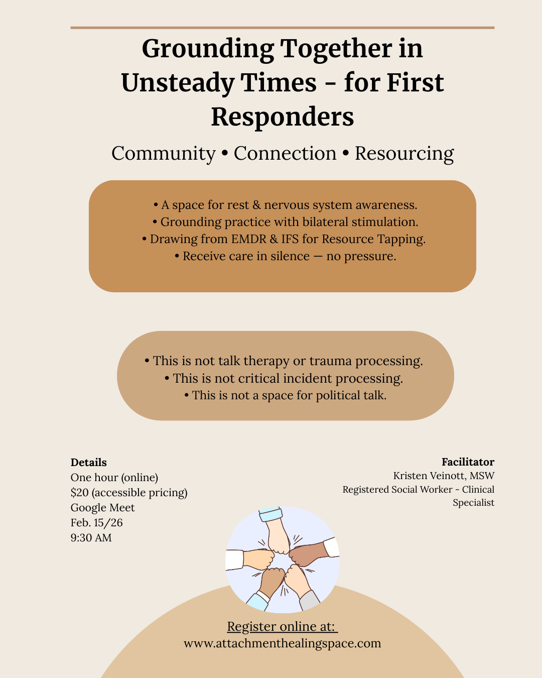 Grounding Together in Unsteady Times - for First Responders