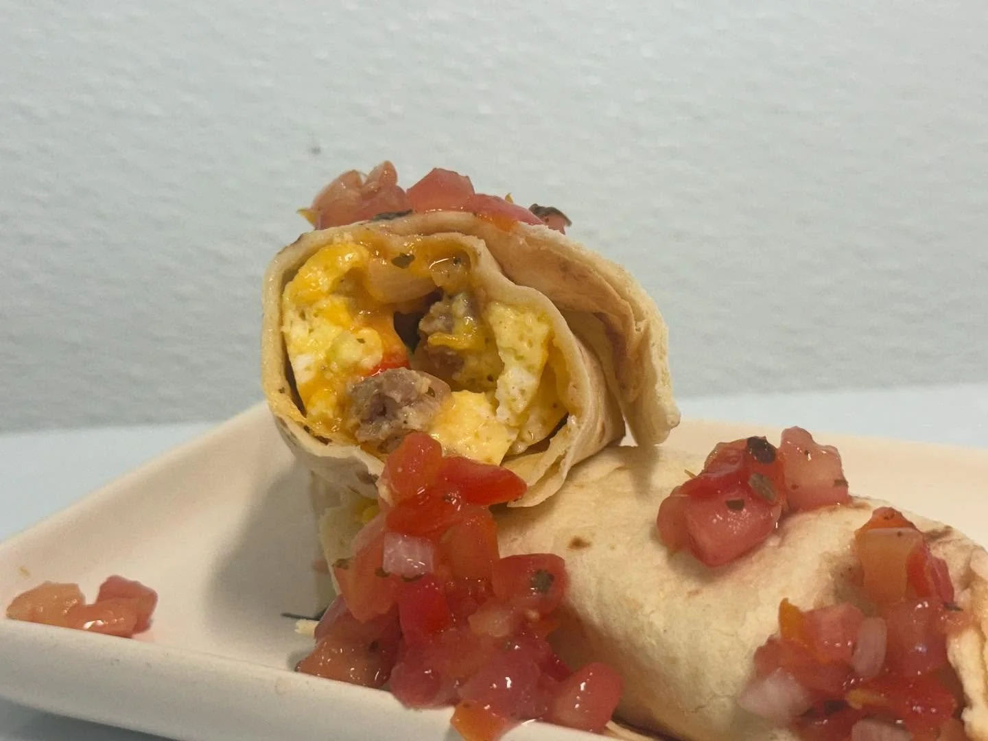 🌯 New Menu Item Alert!
Say hello to our Breakfast Burrito &mdash; packed with fluffy eggs, savory sausage, melty cheese, chopped peppers and onions, served with fresh pico&hellip; all wrapped in a low-carb tortilla!

Perfect for a quick, hearty star