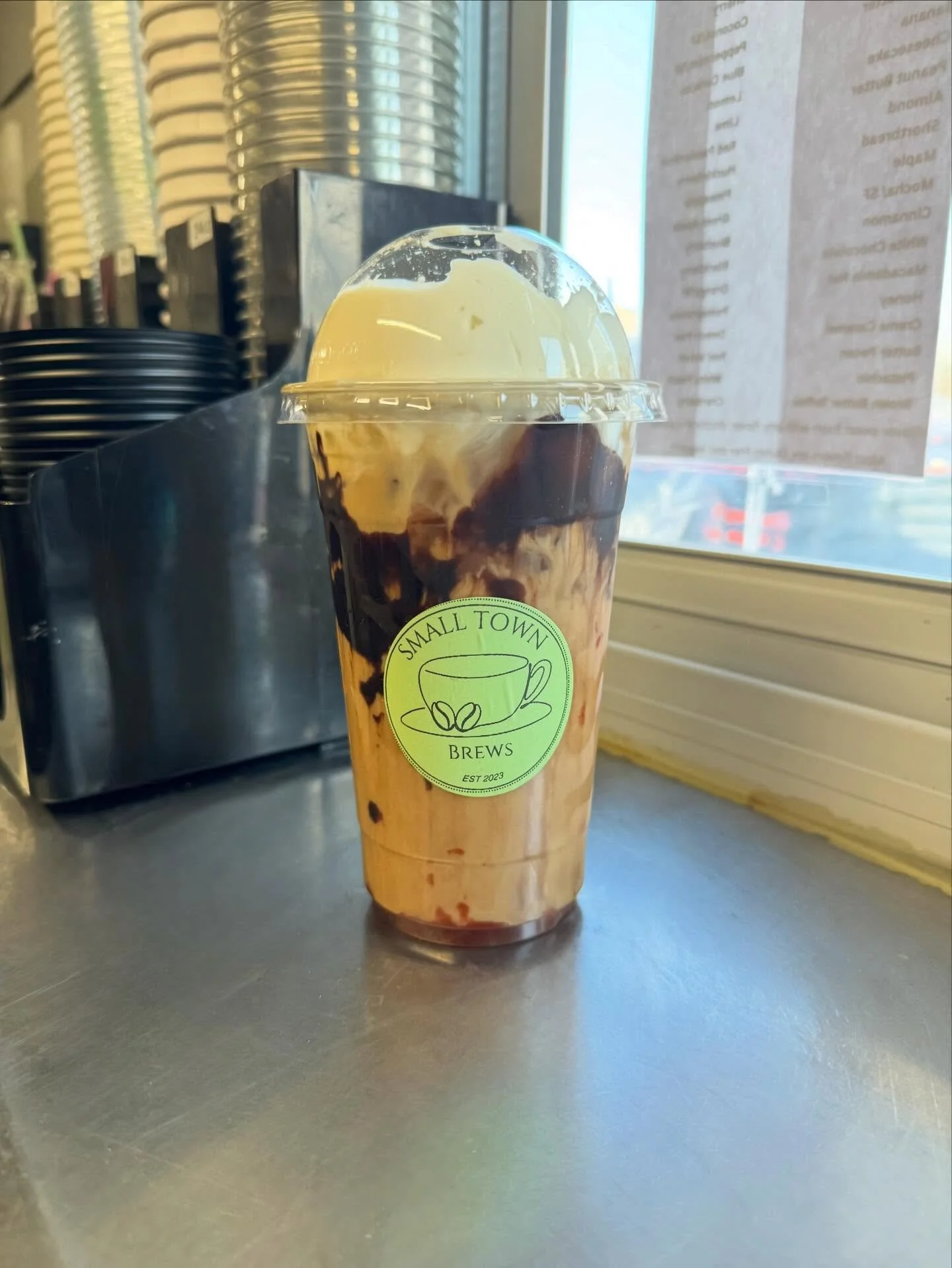 ✨ Introducing Our Dubai Latte ✨

Rich, indulgent, and brand new. This is not a comeback&mdash;she&rsquo;s a first-timer, crafted just for right now. A blend of nutty pistachio, decident milk chocolate and a slightly sweet fresh strawberry puree drizz