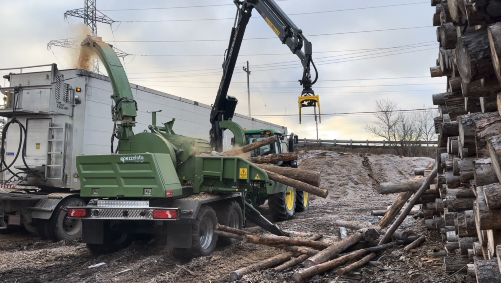 Enhancing Our Energy Chip Production with a Pezzolato Wood Chipper