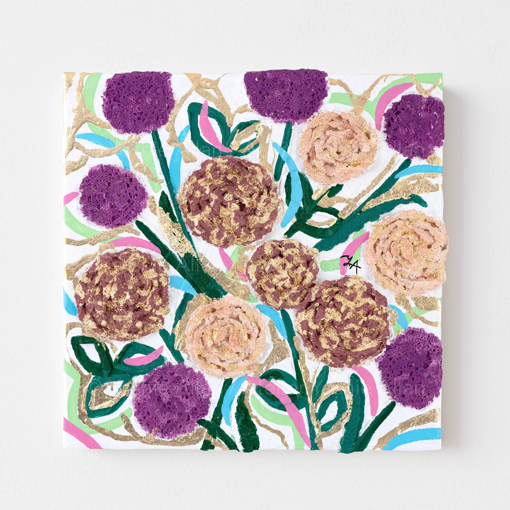 Flowers in Rhythm 06 — Rose & Allium by Yoshie Allan