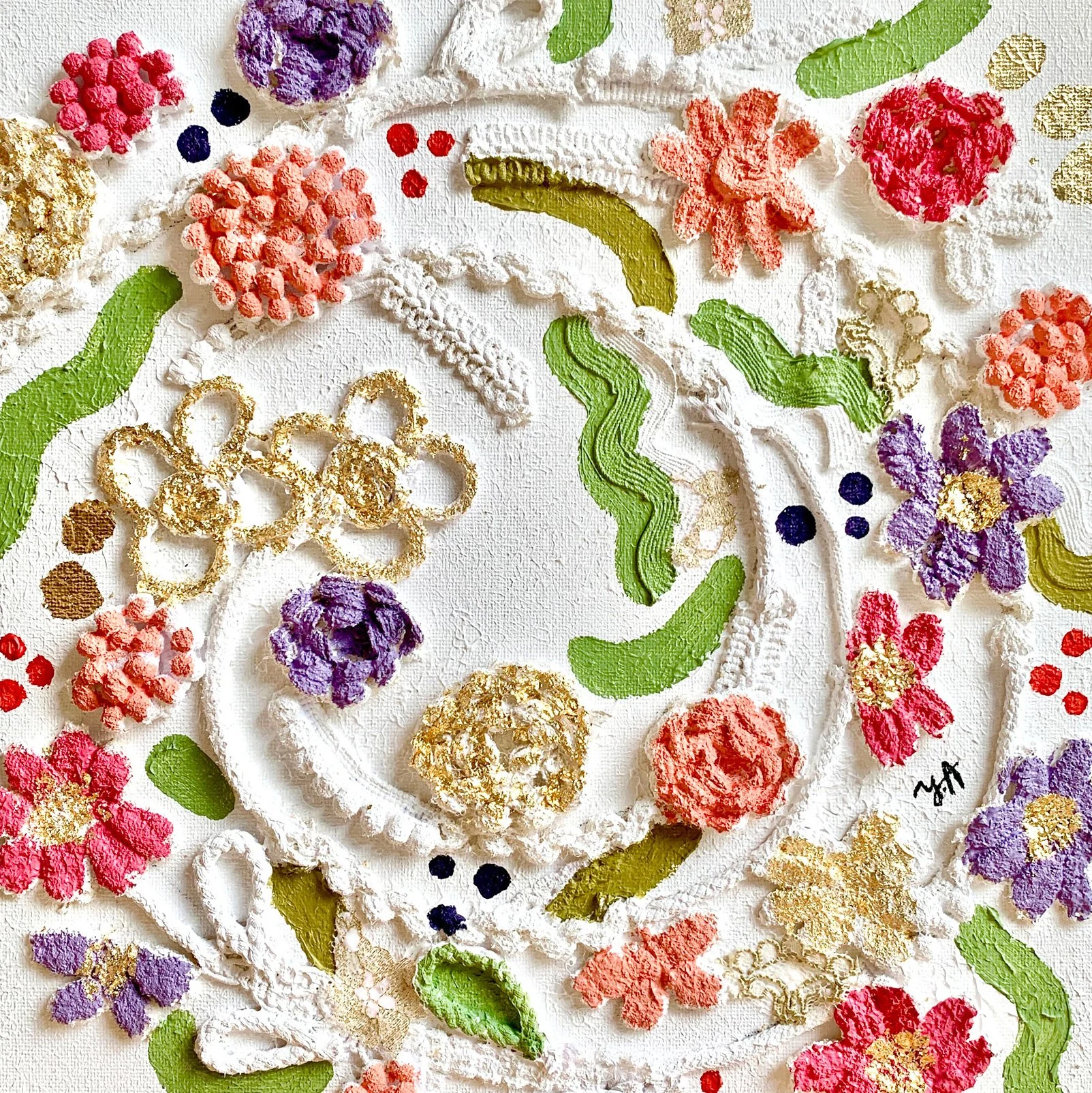 Flowers in Rhythm 13 — Circle of Bloom by Yoshie Allan